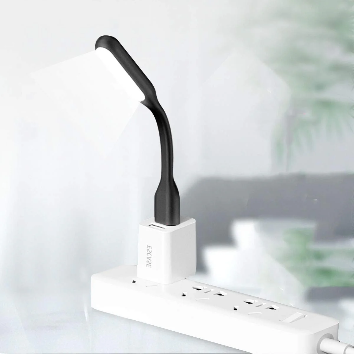 USB LED Light Lamp for Power Bank, Portable Eye Care Mini Night Light with Flexible Arm, USB Gooseneck Reading Lamps Book Light,Compatible for Desktop, Notebook Laptop (10-Blue) 10PCS-Blue - Image 4