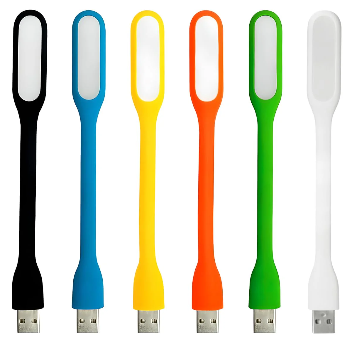 USB LED Light Lamp for Power Bank, Portable Eye Care Mini Night Light with Flexible Arm, USB Gooseneck Reading Lamps Book Light,Compatible for Desktop, Notebook Laptop (10-Green) 10PCS-Green - Image 8