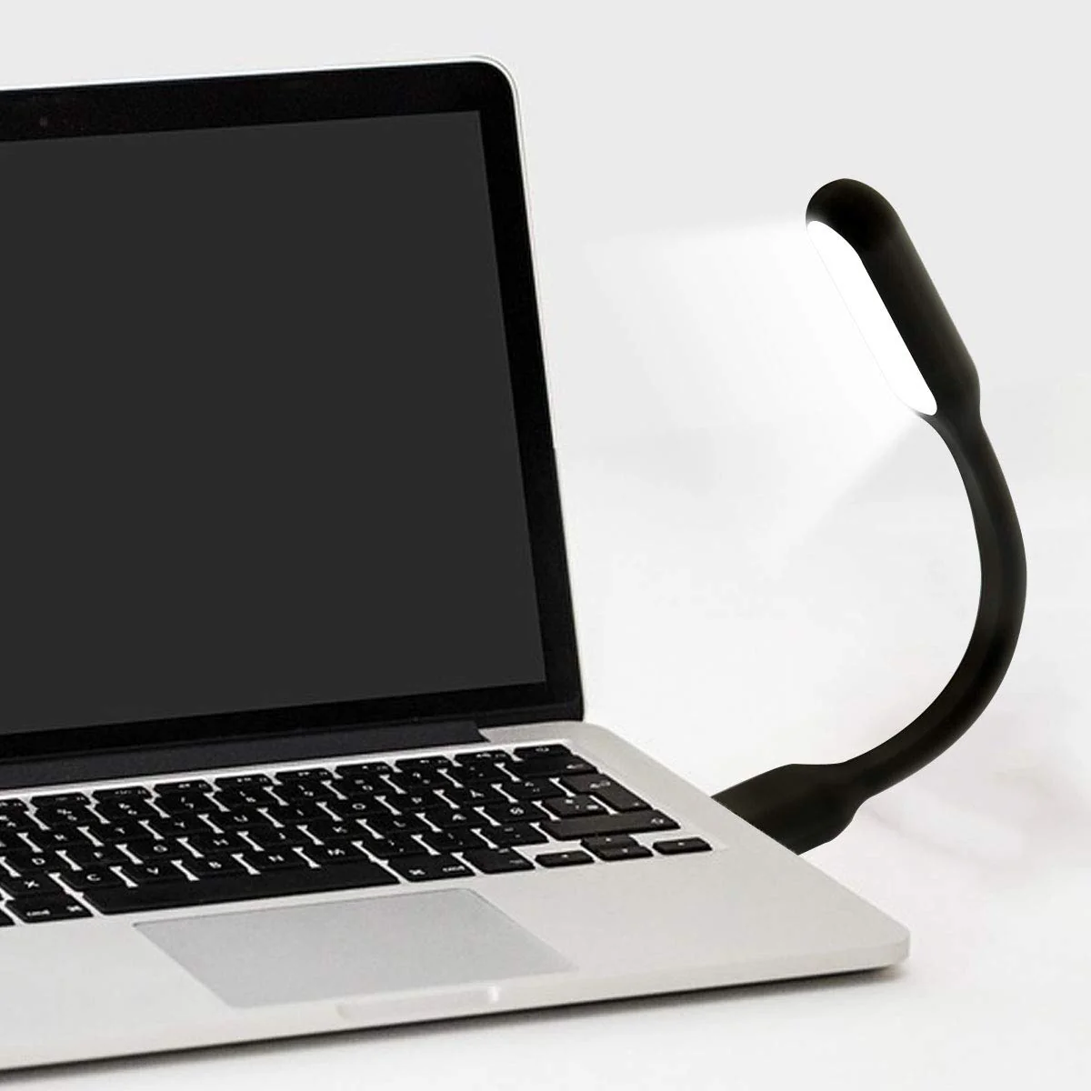 USB LED Light Lamp for Power Bank, Portable Eye Care Mini Night Light with Flexible Arm, USB Gooseneck Reading Lamps Book Light,Compatible for Desktop, Notebook Laptop (10-White) 10PCS-White - Image 3