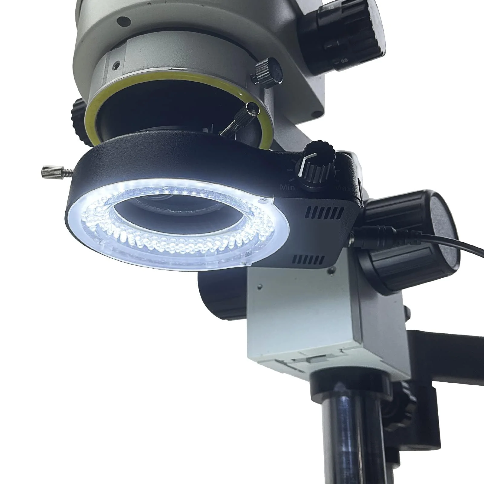 USB LED Ring Light Illuminator, 144 64 LED White Adjustable Lamp for Industry Monocular Binocular Trinocular Stereo Video Lens Microscope & Camera (USB 144 LEDs)… 144 LED - Image 4