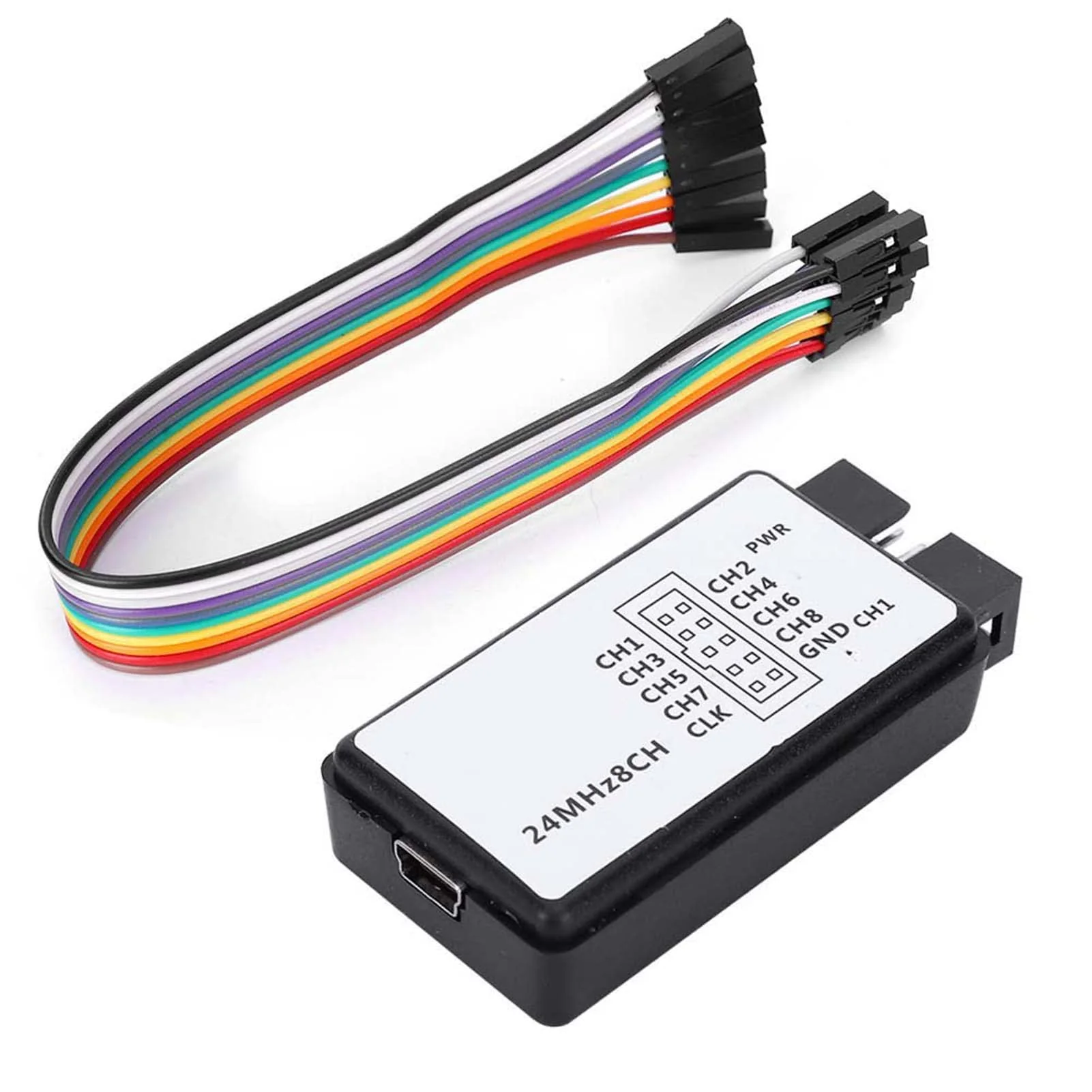 USB Logic Analyzer Kit Mini Digital Pocket Size 8 Channel Input Memory 24 MHz for a Variety of Decoding Functions - Image 9