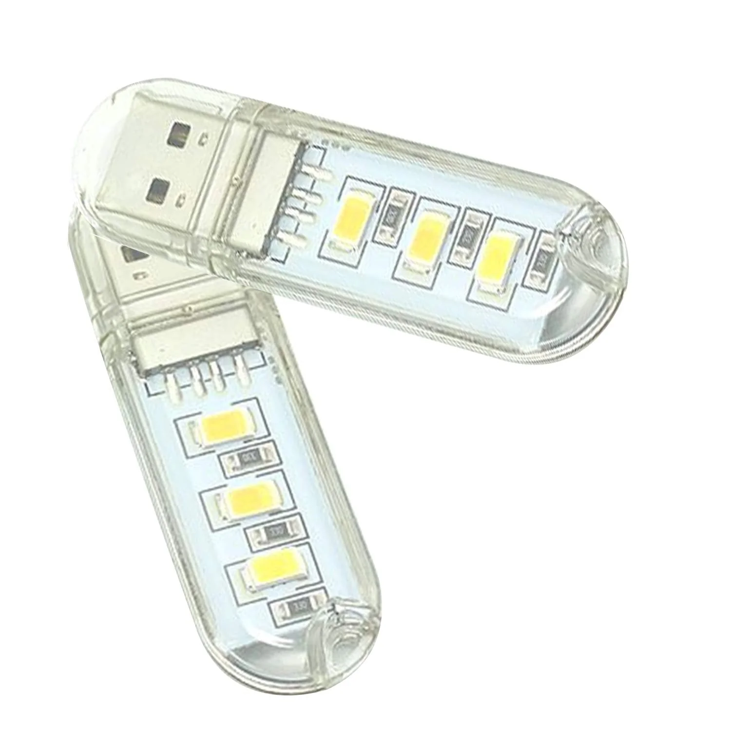 USB Reading Light Mini Portable LED Night Light USB Keychain Lights for Reading Outdoor Powered Camping Lamp-(Pack of 5) - Image 2