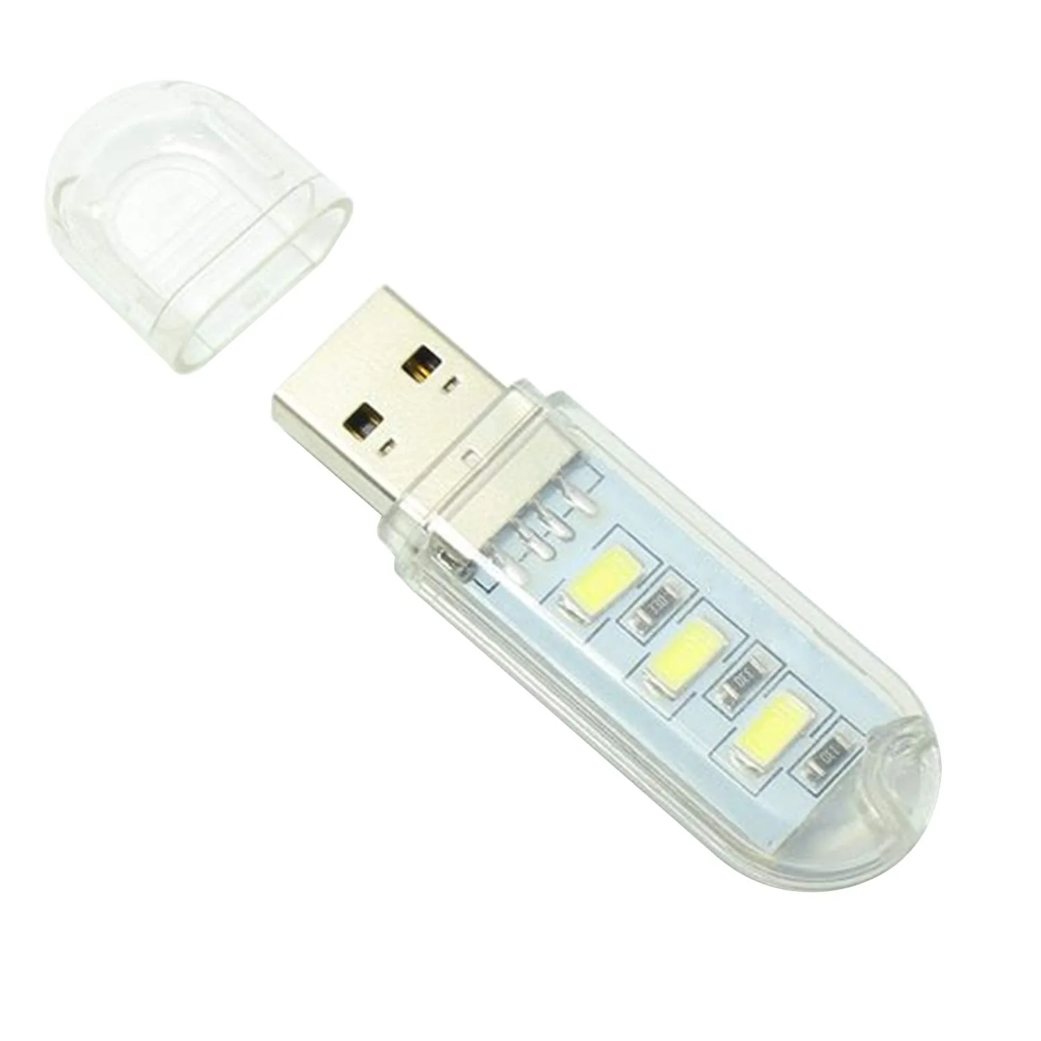 USB Reading Light Mini Portable LED Night Light USB Keychain Lights for Reading Outdoor Powered Camping Lamp-(Pack of 5) - Image 3