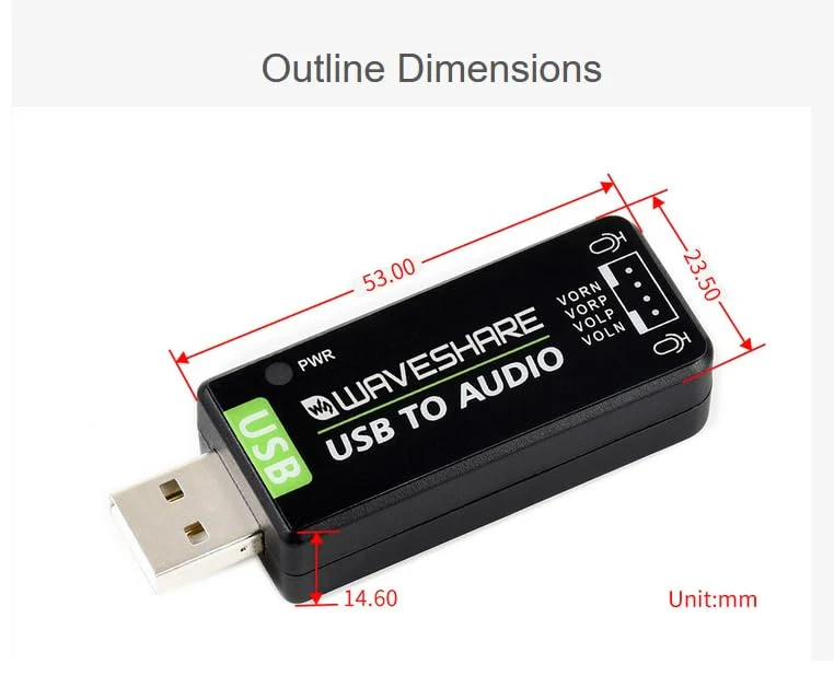USB Sound Card with 8Ω 5W Speaker for Raspberry Pi/Jetson Nano, USB to Audio Adapter Support Recording and Playback, Stereo Codec Onboard Microphone and Speaker Header, Driver-Free, Plug and Play - Image 6