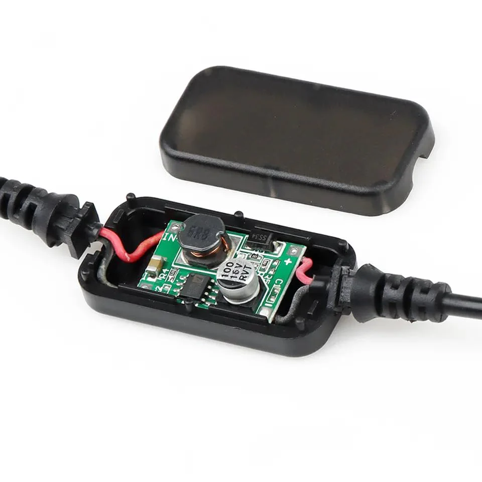 USB to 12V Voltage Converter Cable, DC USB 5V to DC (5.5x2.1mm Male) Transformer Power Supply Adapter Cable Charging Cable 1.5m (5V-12V) 5V-12V - Image 5