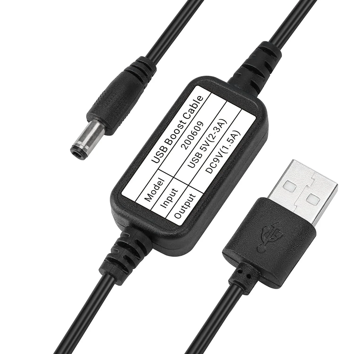 USB to 12V Voltage Converter Cable, DC USB 5V to DC (5.5x2.1mm Male) Transformer Power Supply Adapter Cable Charging Cable 1.5m (5V-12V) 5V-12V - Image 7