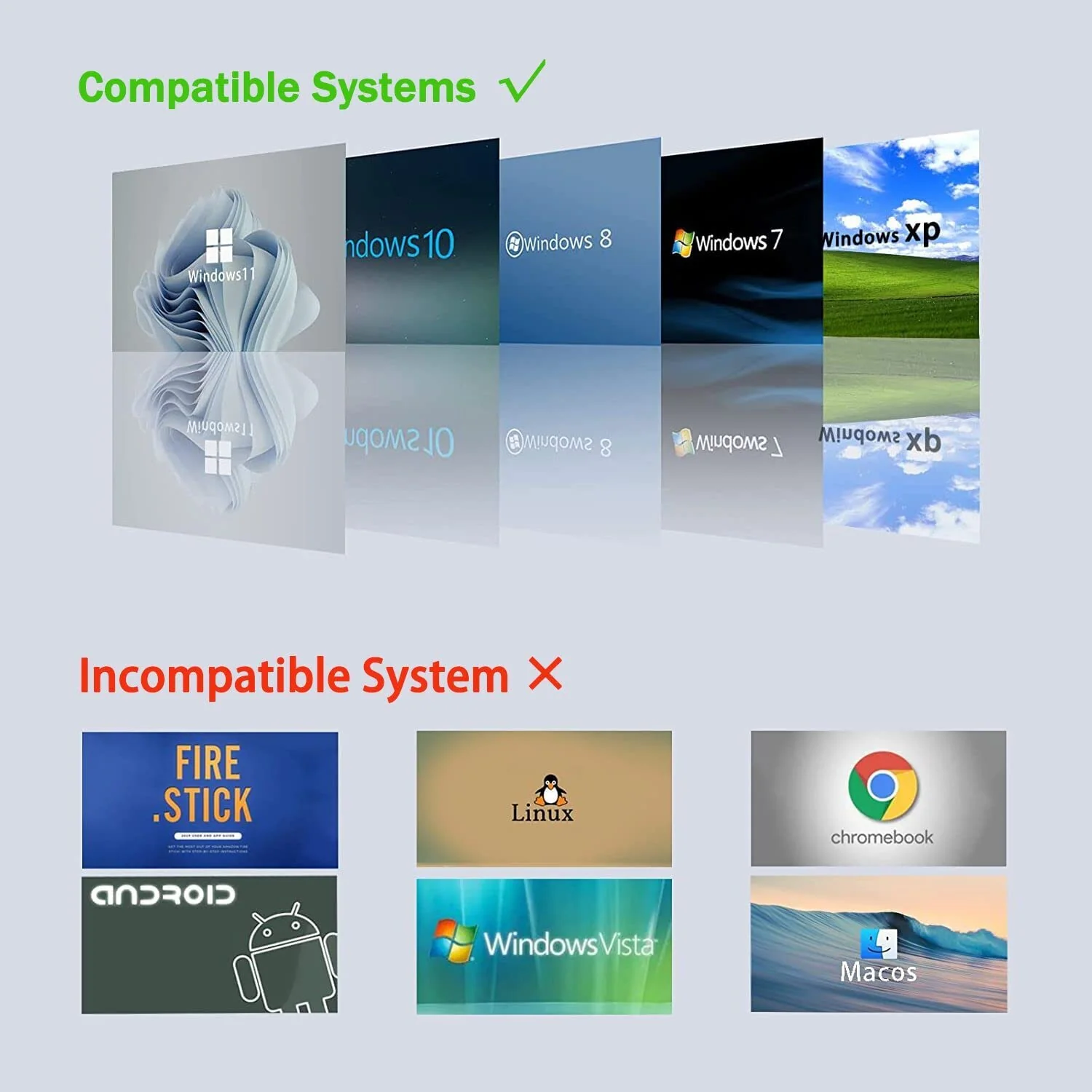 USB to HDMI Adapter, USB 3.0 to HDMI 1080P Video Audio Converter Connect PC, Laptop to Monitor, Support Windows XP 7/8/8.1/10 - Image 7