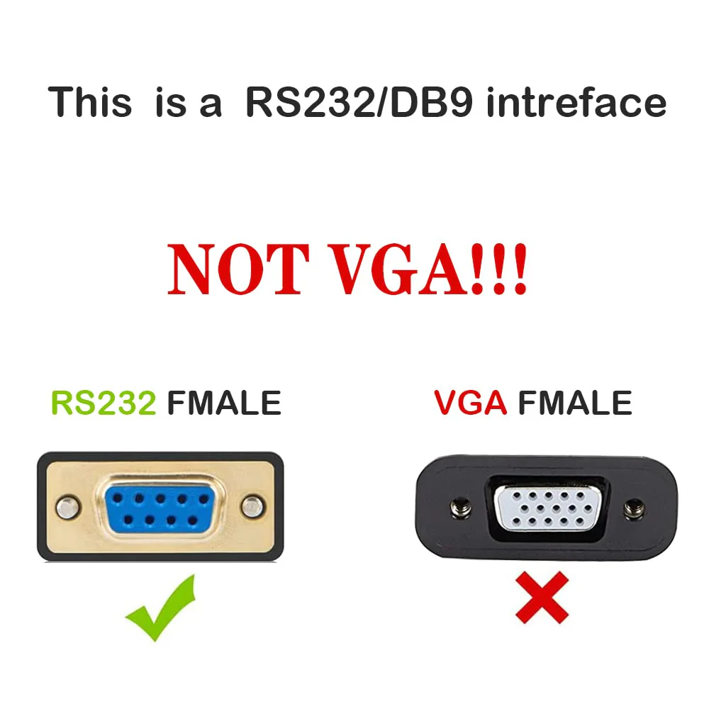 USB to RS232 Adapter with FTDI Chipset, 6.6ft USB 2.0 Male to RS232 Female DB9 Serial Converter Cable for Cashier Register, Modem, Scanner, Digital Cameras, CNC,Black USB to DB9 Female Cable - Image 2