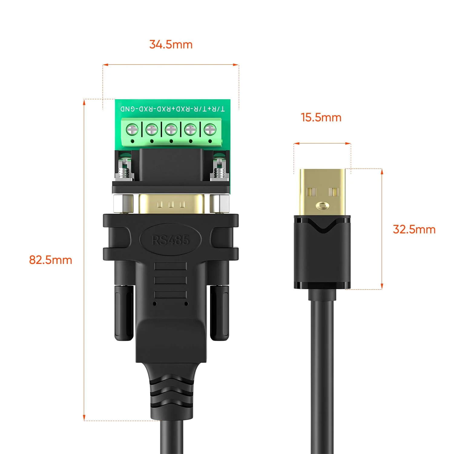 USB to RS485/RS422 Serial Port Converter Adapter Cable with FTDI Chip Supports Windows 11 10 8 7 XP Mac 6 Feet 6FT USB to RS485/422 - Image 6