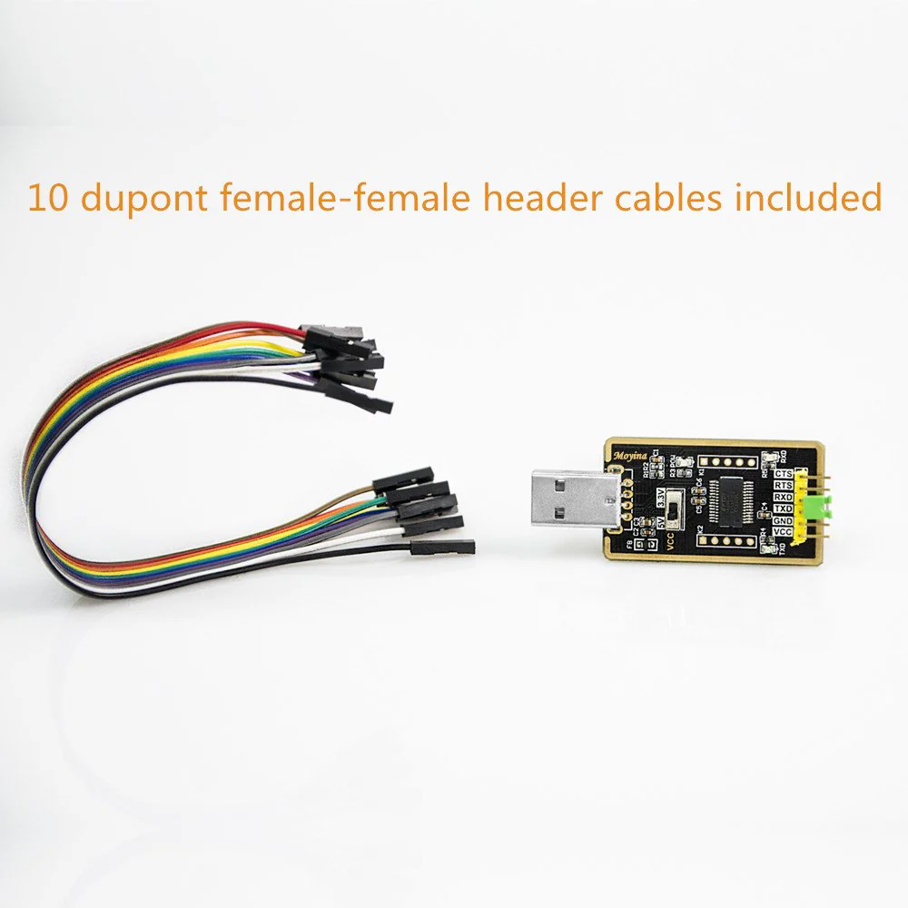 USB to TTL Adapter, USB to Serial Converter for Development Projects - Featuring Genuine FTDI USB UART IC ‘FT232RL’ - Image 2