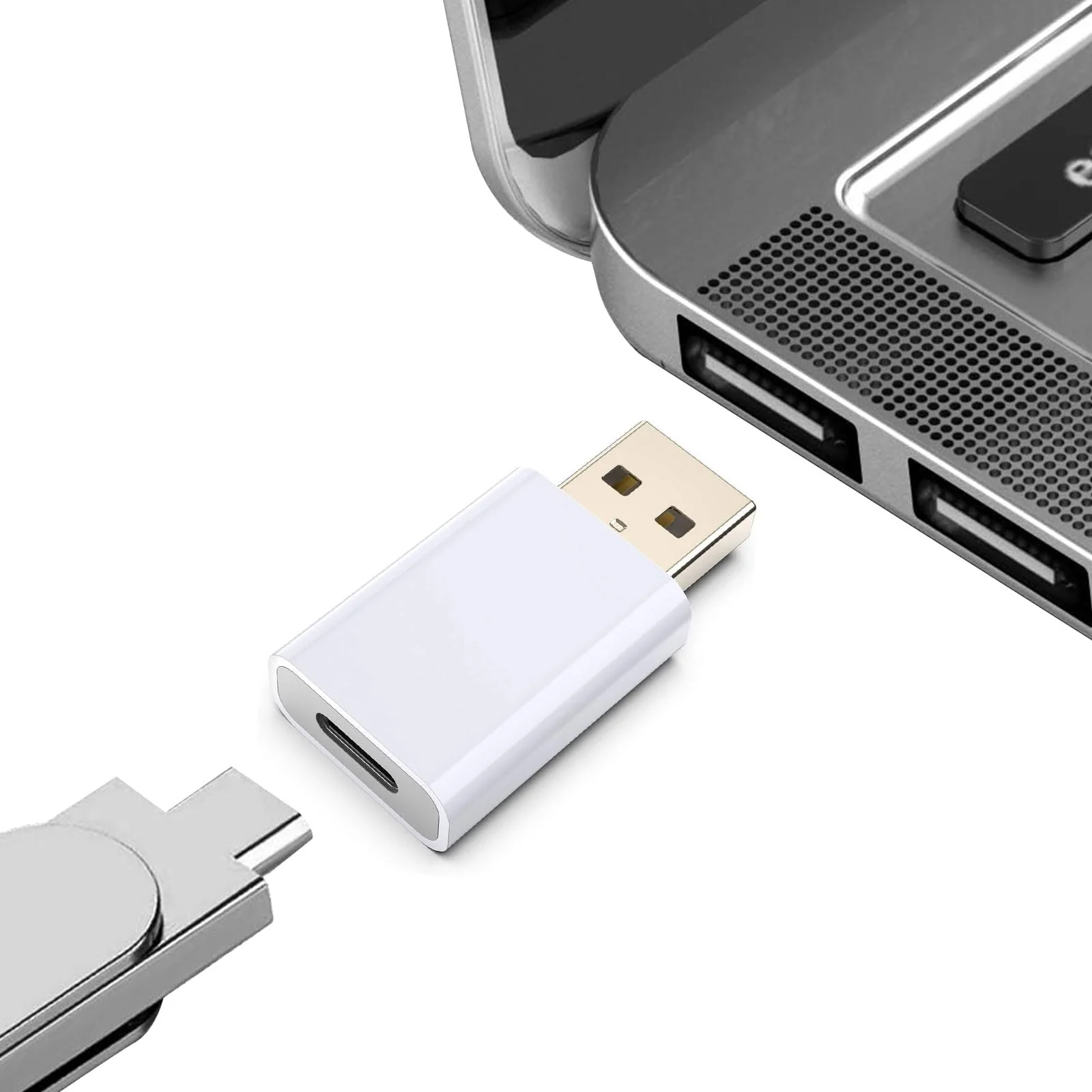 USB to USB C Adapter 2 Pack, USB-C Female to USB Male Adapter Charger Converter Compatible for Apple Watch Ultra iWatch/iPhone/Pro Max Plus/Airpods/iPad 9 10 Air 5 Mini 6/Car/Samsung Galaxy S23 S24 - Image 4