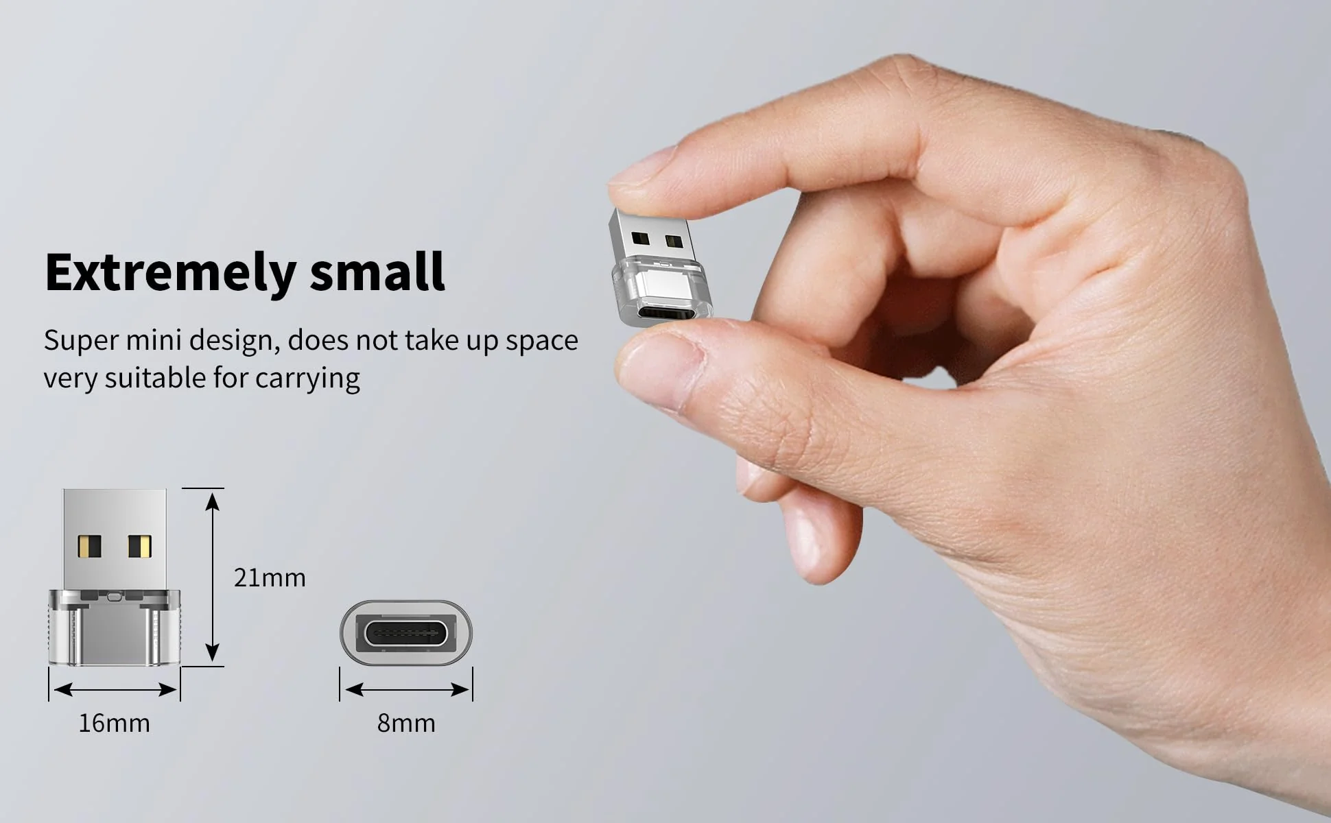 USB to USB Clear Adapter 5 Pack,USB C Female to A Male Charger Converter Compatible with Apple Watch Ultra iWatch 8 7,iPhone15 14 13 Pro Max Plus,iPad 9 10 Air 5 Mini 6,Car Ect. 5 pack-Clear - Image 7