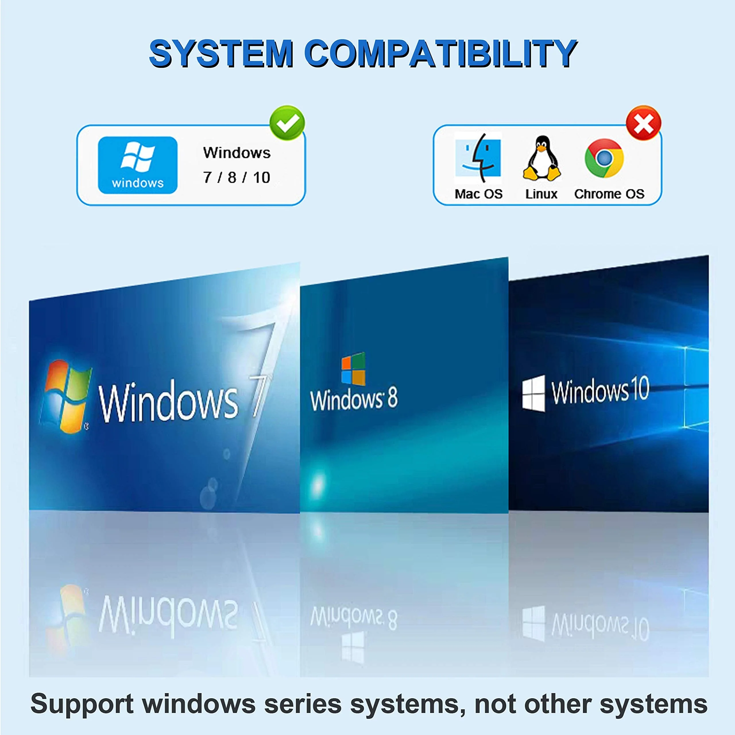 USB to VGA Adapter, 1080P Multi-Display Video Converter for Laptop Desktop PC to Monitor, Projector, TV. (Not Support Chromebook and MacBook) - Image 4