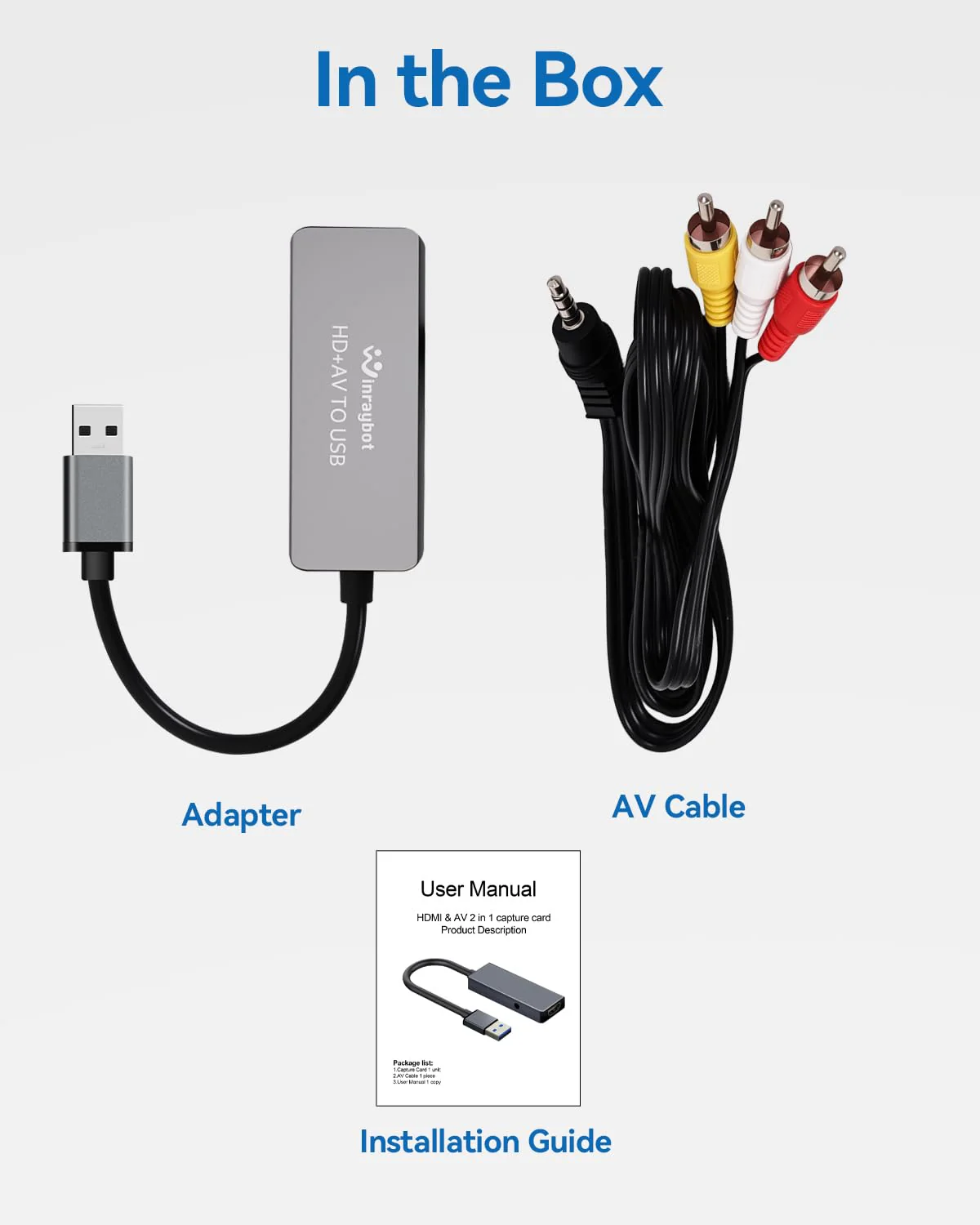 USB Video Capture Adapter, VHS to Digital Converter,Video Capture Card for VHS,RCA,HI9,hdmi for Video Streaming Convert VHS/DVD to Digital Format, RCA/S-Video/HDMI Input Optimized Version USB A - Image 8