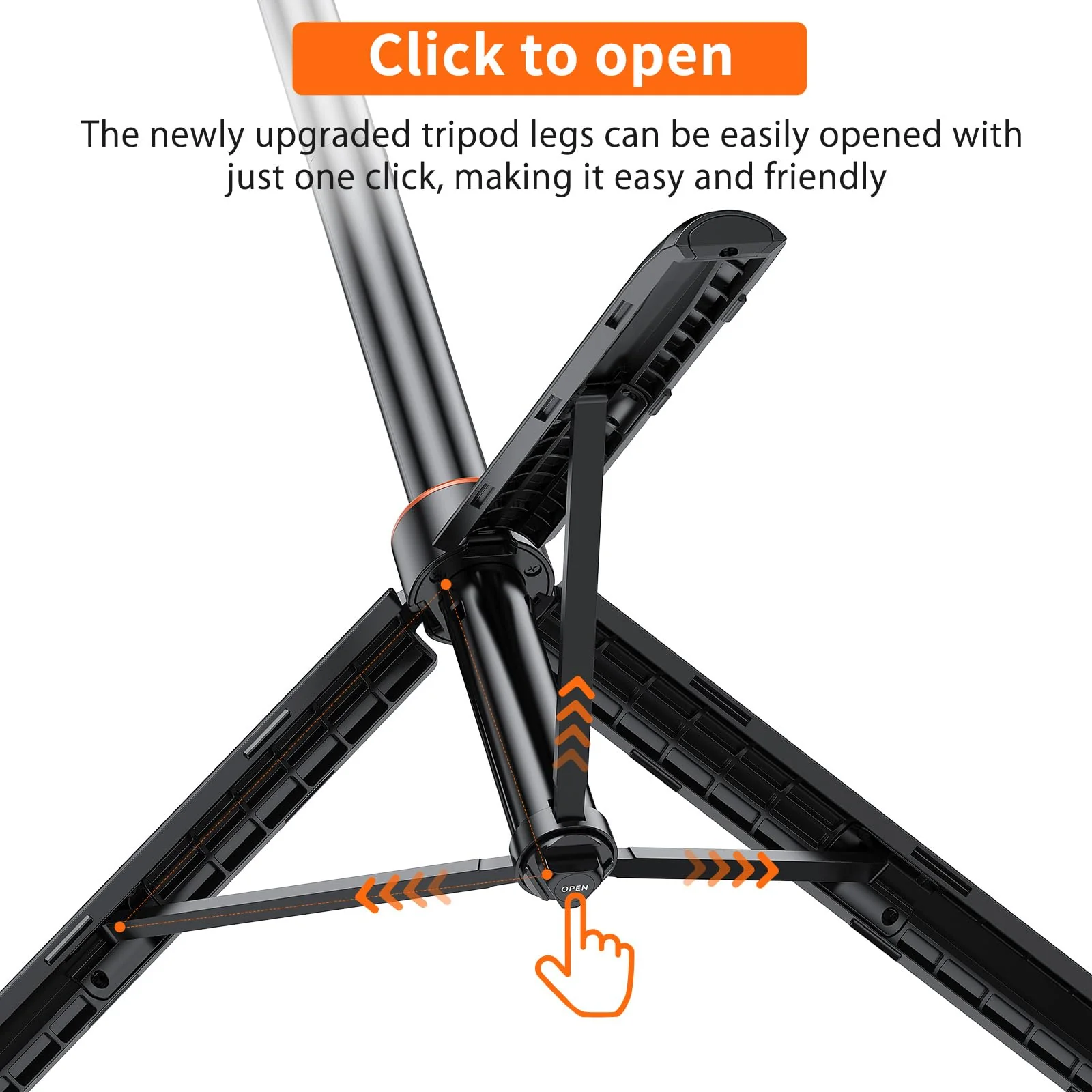UURig TP21 54inch Telescopic Selfie Stick Long with Tripod, Waterproof Hand Grip, for Insta360 GoPro Hero 10 9 8 7 6 5 4 3 2, Fusion, Max, Session, AKASO, SJCAM, DJI OSMO GoPro A0097 - Image 3