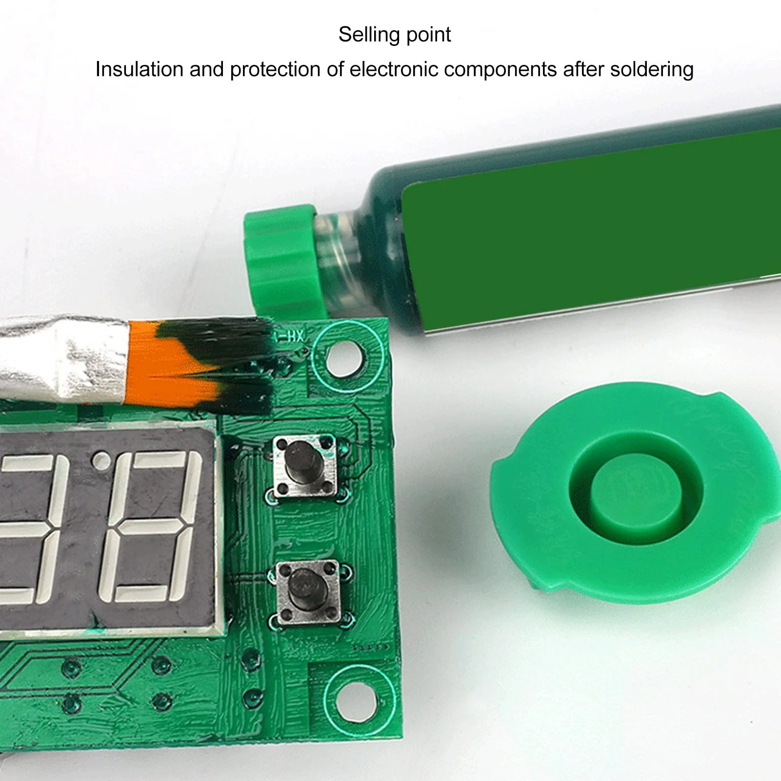 UV Solder Stop Paint, Pack of 6 10 cc UV Hardening Soldering Ink Soldering Masks Ink, Solder Mask Ink UV-Hardening Soldering Mask Ink UV-Hardening Pcb Bga Soldering Resistance Ink Prevents Corrosive - Image 3