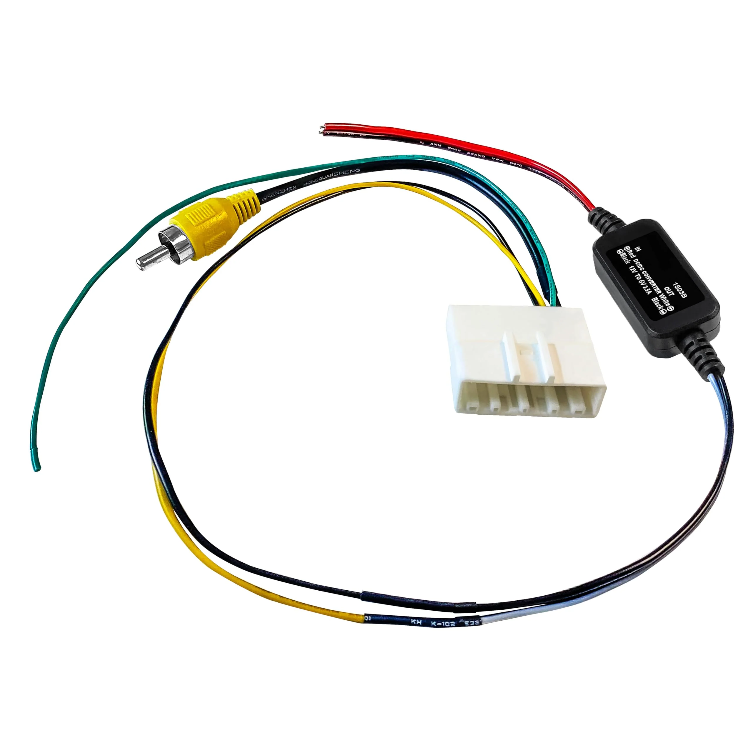 UX-NI006 Backup Camera Retention Wire Harness Compatible with for Nissan Frontier Altima Murano Rogue Titan Juke Sentra Cube Quest Leaf (Includes 12v to 6v Converter) - Image 6