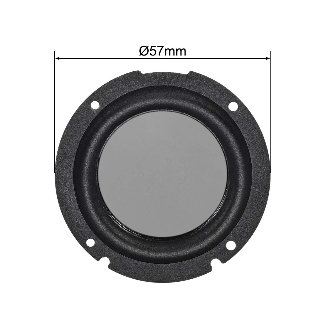 uxcell 2Pcs 2 Inches 57mm Bass Speaker Passive Radiator Auxiliary Rubber Vibration Plate Subwoofer DIY Repair - Image 2