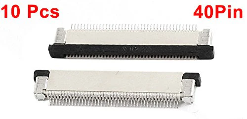uxcell Bottom Port 40Pin 0.5mm Pitch FFC FPC Ribbon Sockets Connector 10 Pcs - Image 2
