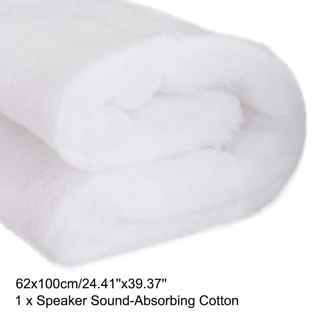 uxcell Speaker Sound-Absorbing Cotton Polyester Fiber Interior Insulation DIY HiFi Replacement 62x100cm White - Image 2