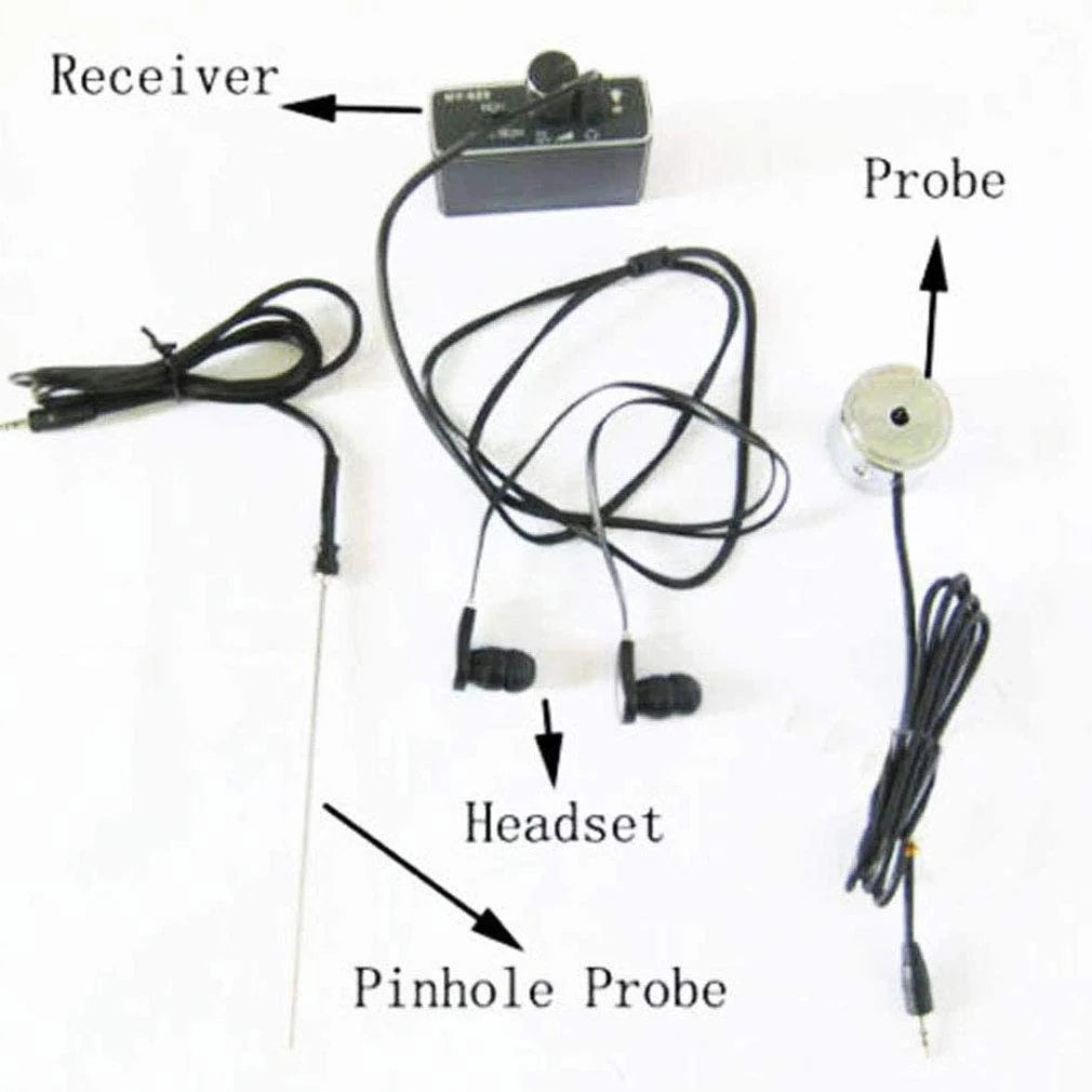 UZIMO Enhanced Version Super Sensitive Listen Thru-Wall Contact/Probe Microphone Amplifier System 8541737392 - Image 4