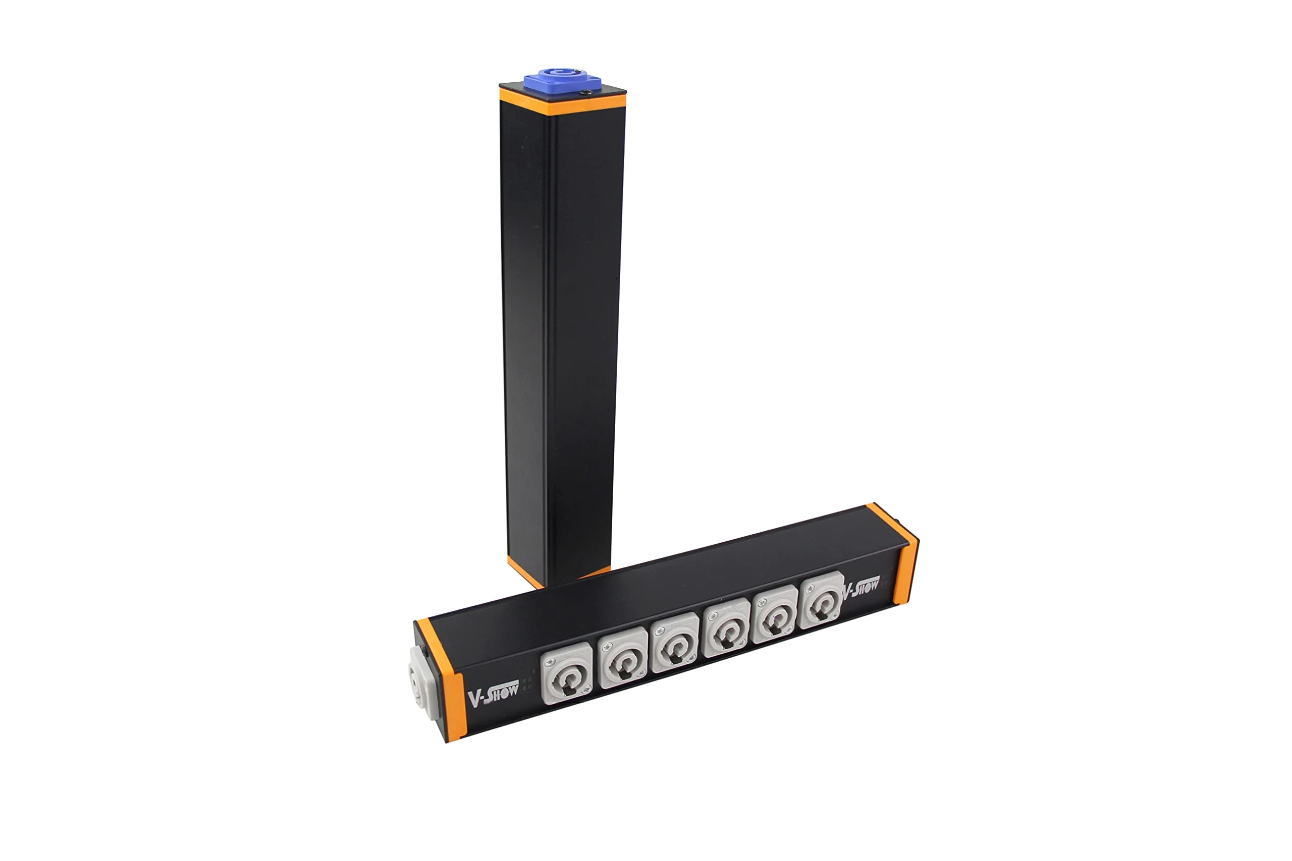 V-Show 6 Port Powercon Power Distribution Output Box, Black Stage Light Accessory （1pc PPB06 - Image 4