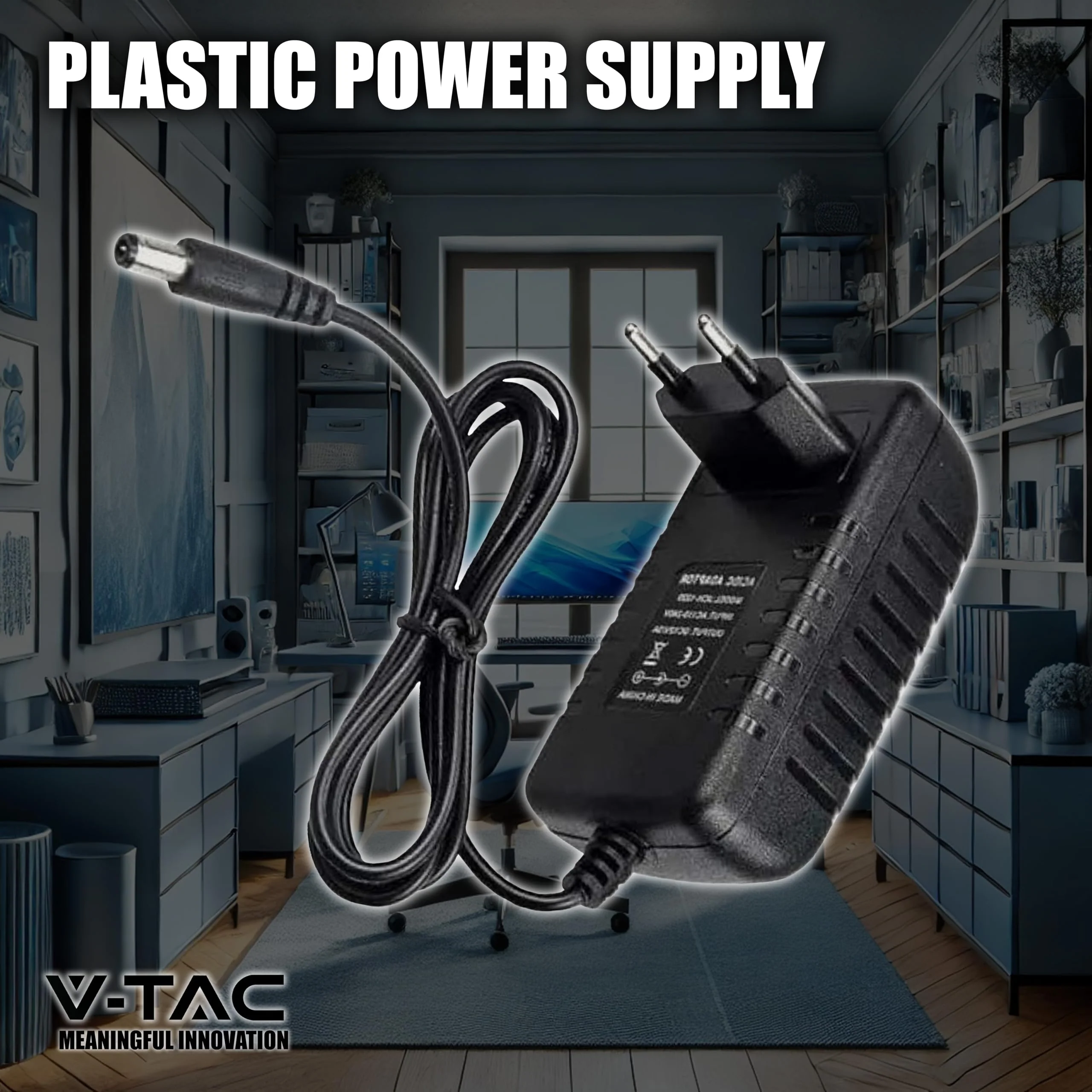 V-TAC Power Supply Adapter 12 V 42 W 3.5 A for Cameras, LED Strips, Modem - Transformer 12 V - Power Adapter for Screens and Electronic Devices - Input AC 100-240 V - Euro Plug 42 watts - Image 7