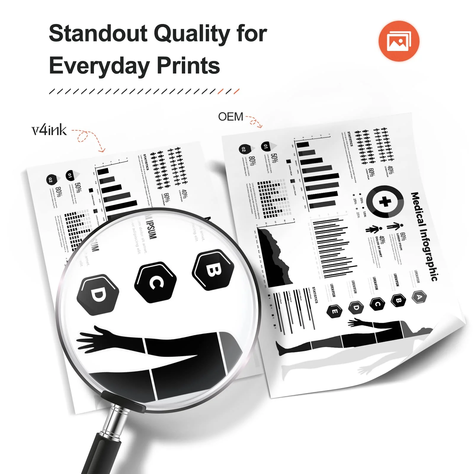 v4ink Compatible DR830 Drum Replacement for Brother DR830 DR-830 Drum Unit for Brother DCP-L2640DW HL-L2400D HL-L2405W HL-L2460DW HL-L2480DW MFC-L2820DW XL MFC-L2900DW Printer - NOT Toner - Image 4