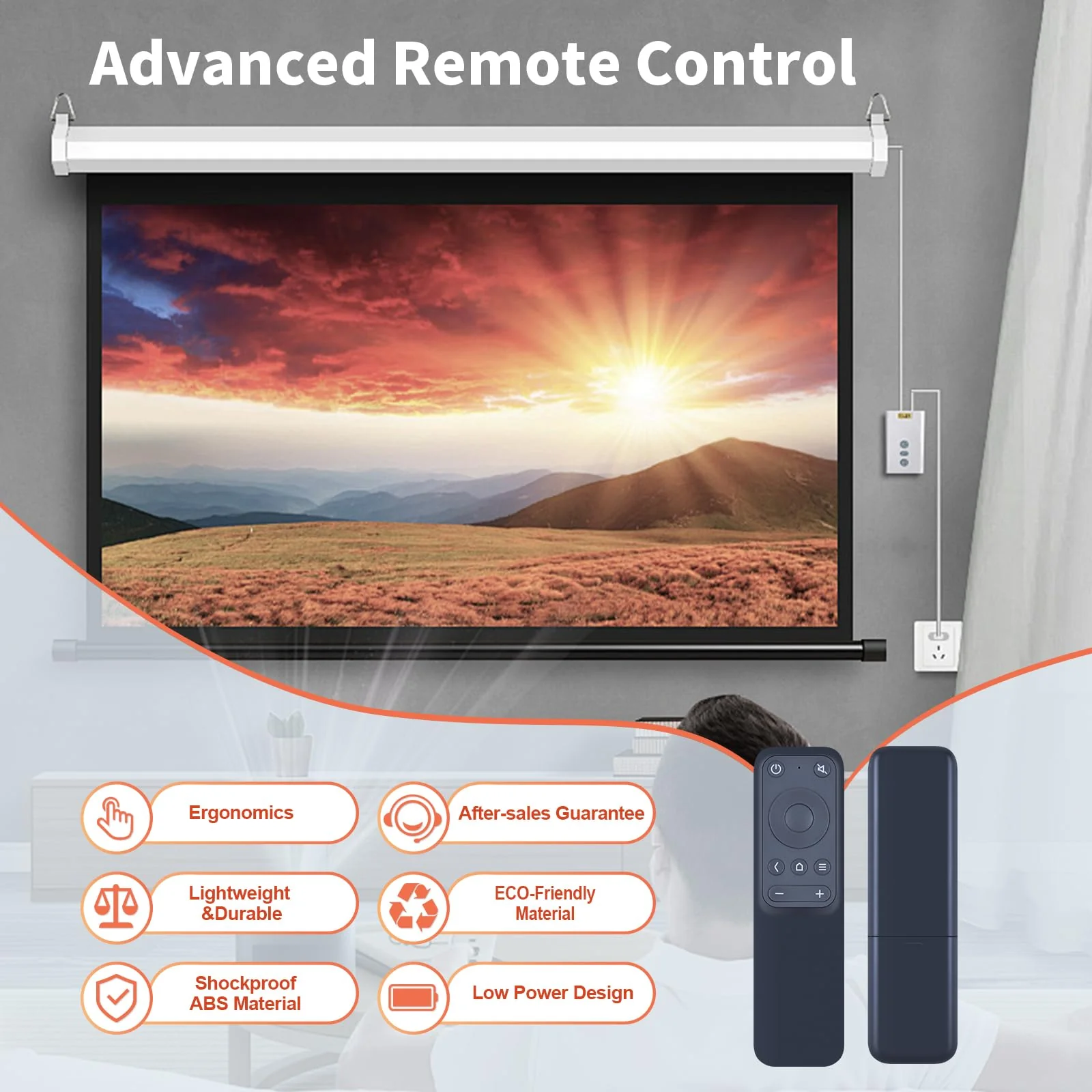 VA-LT003 WDZP New Remote Control Replacement for VAVA 4K VA-LT002 UST Laser Projector (Black) - Image 4