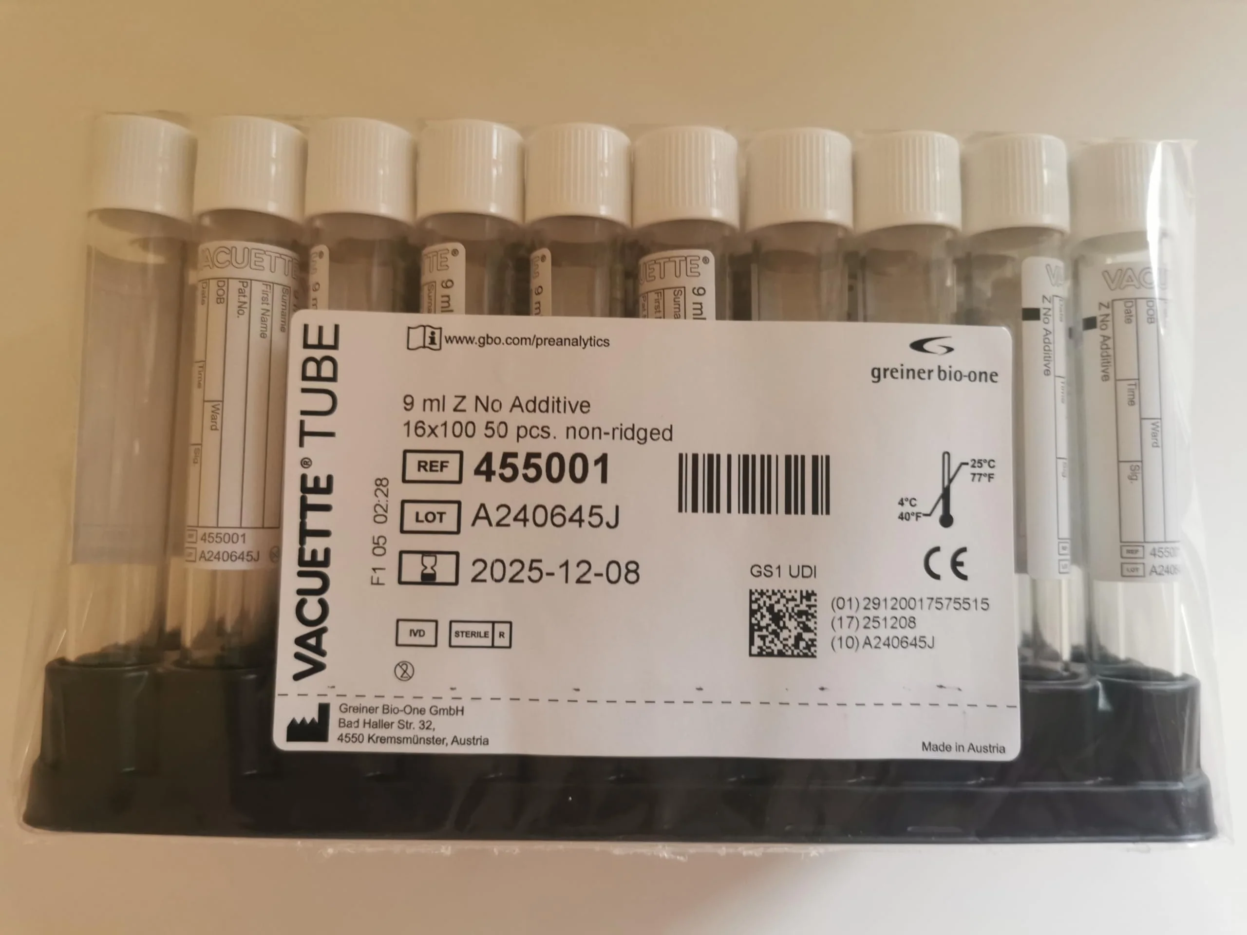 Vacuette Neutral Tubes (Pack of 50) - Image 4