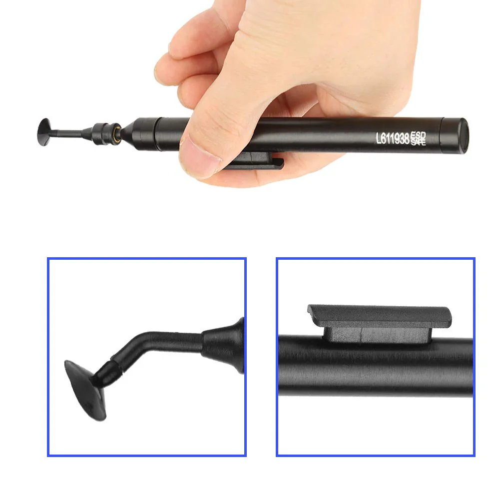 Vacuum Pen Suction Pen L611938 Vacuum Suction Spring with 6 Suction Cups and 2 Suction Tips for IC SMD, Default - Image 3