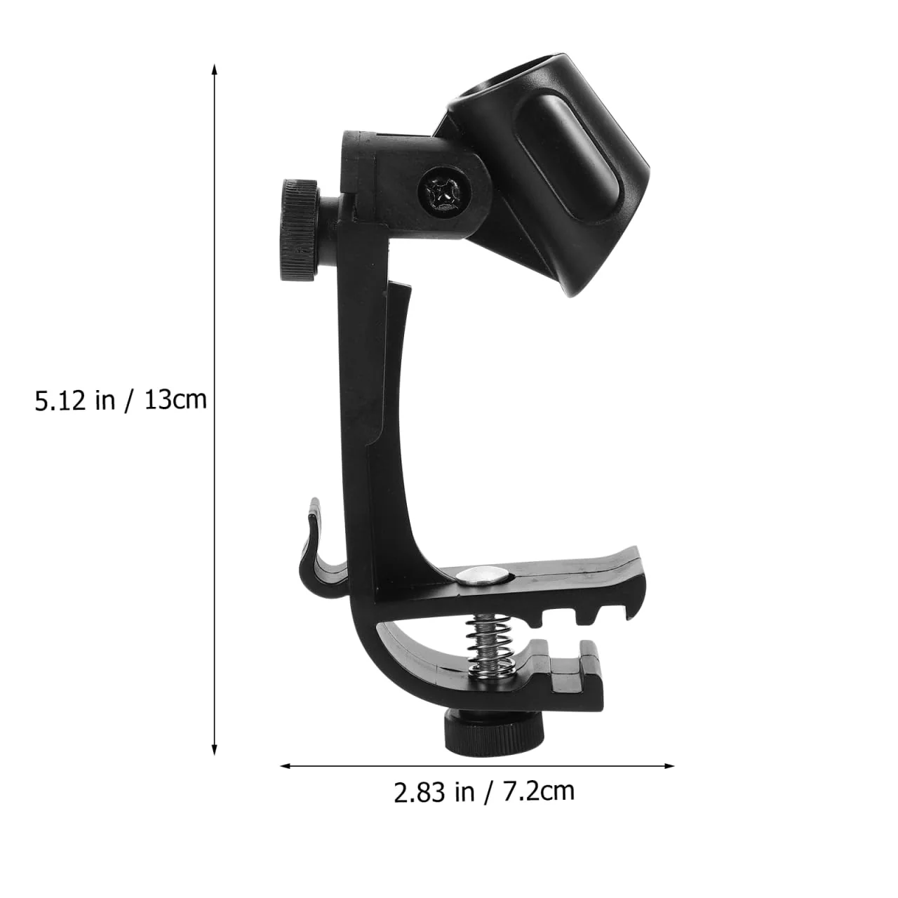 Vaguelly 6 Pcs Classic Black Metal + Plastic Drum Microphone Clip, Adjustable Mic Mount, Anti-Shock, Suitable for Most Drums & Percussion 13X7.2X2.5CMx3pcs Blackx3pcs - Image 4