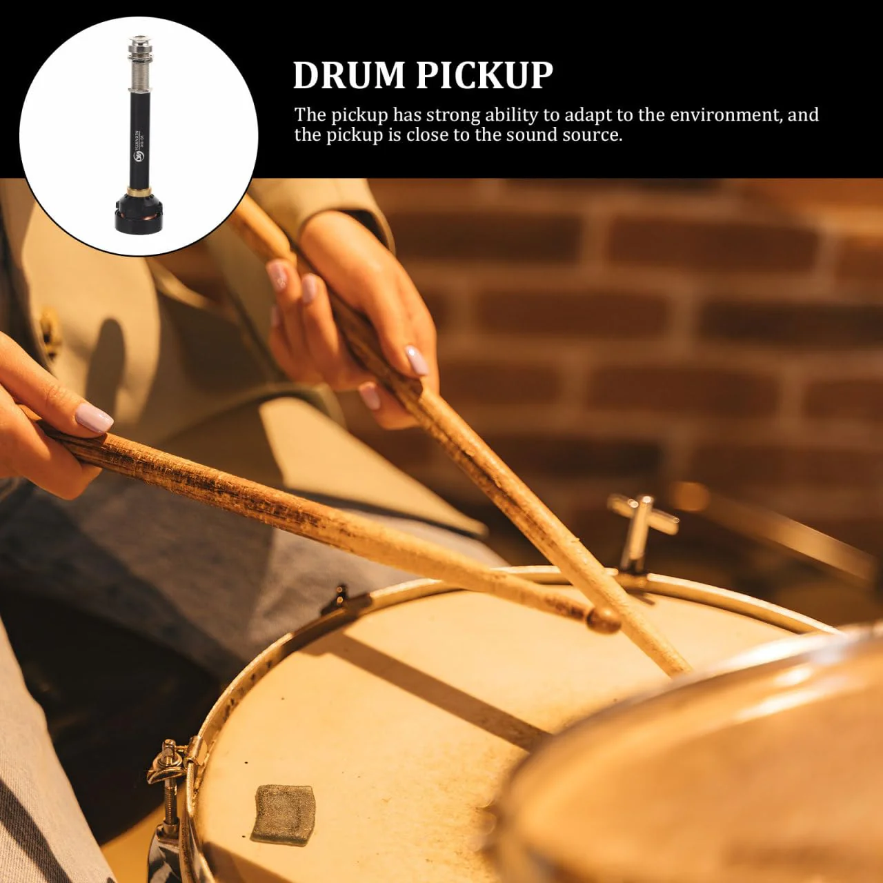 Vaguelly African Drum Pickup - Metal Mic Amplifier for Cajon and Hand Drums Enhances Sound Clarity Perfect for Music Lovers - Image 9