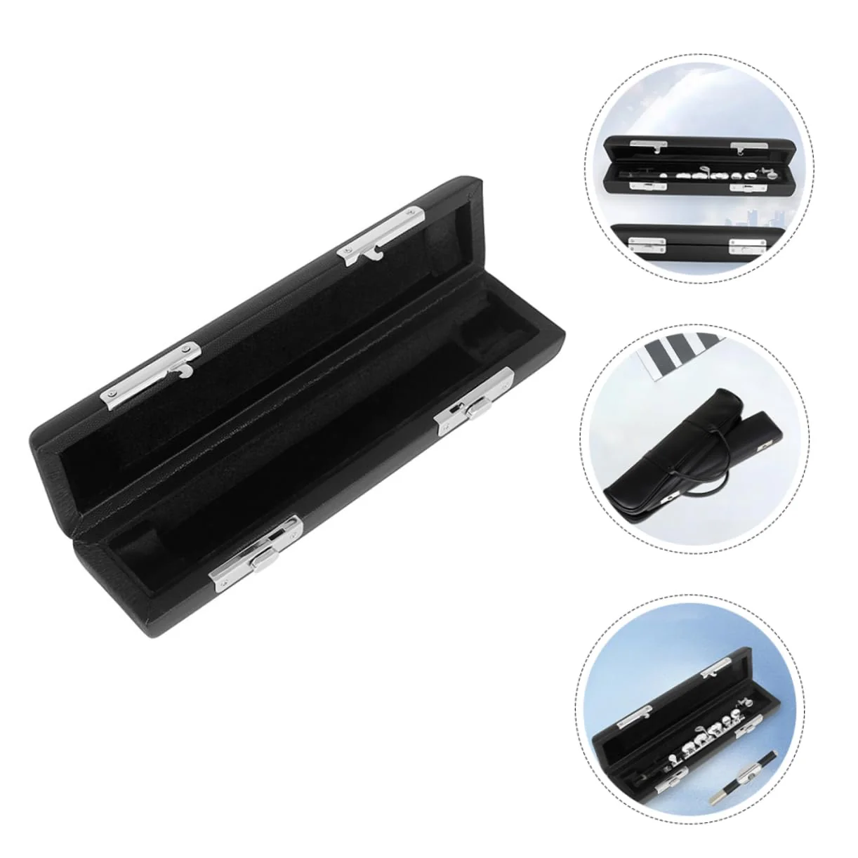 Vaguelly Box Leather Piccolo Case Piccolo Musical Instrument Case Flute Case Piccolo Music Instrument Case Flute Musical Instrument Case Hardware Storage - Image 7