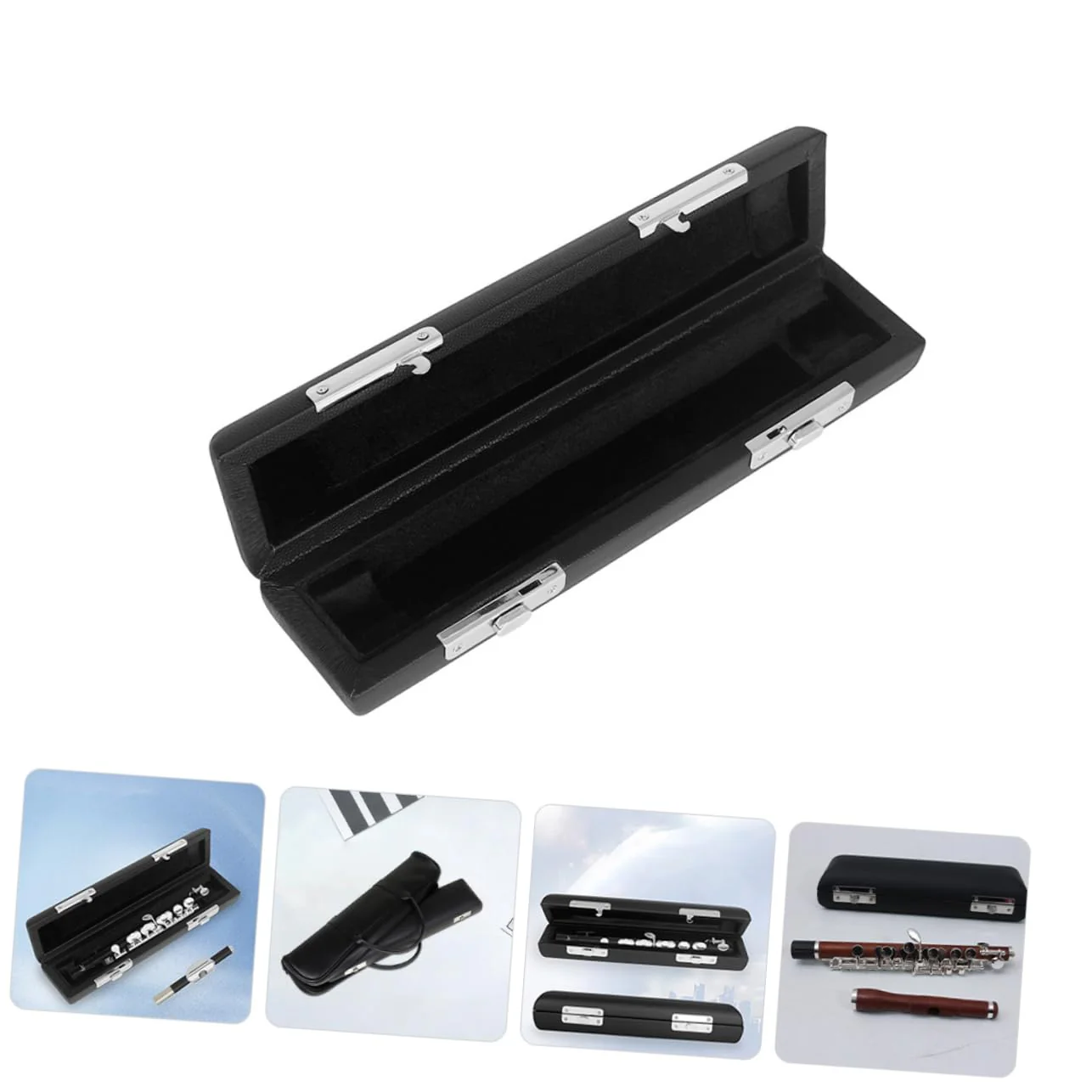 Vaguelly Box Leather Piccolo Case Piccolo Musical Instrument Case Flute Case Piccolo Music Instrument Case Flute Musical Instrument Case Hardware Storage - Image 9
