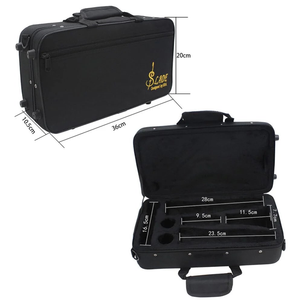 Vaguelly Clarinet Gig Bag Portable Foam Cotton Padded Clarinet Case Clarinet Carrying Bag with Adjustable Strap Clarinet Protection Accessories - Image 3