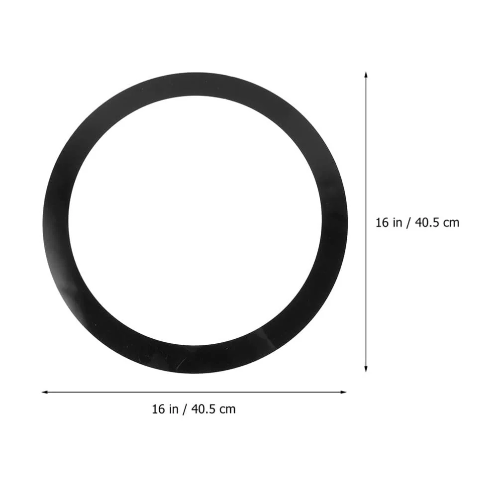 Vaguelly Electronic Drum Pads Drum Damperner Ring 4 Pieces/set Drum O Rings Drum Mufflers Circle Drum Dampeners Bass Drum Port Hole Rings, 12/13/14/16inch Drum Tone Control Ring Electronics Tools Black - Image 2