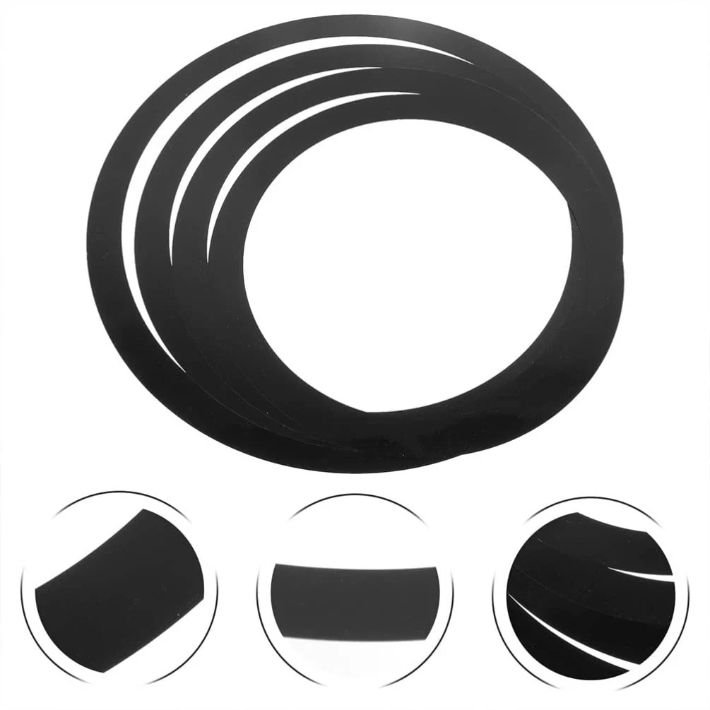 Vaguelly Electronic Drum Pads Drum Damperner Ring 4 Pieces/set Drum O Rings Drum Mufflers Circle Drum Dampeners Bass Drum Port Hole Rings, 12/13/14/16inch Drum Tone Control Ring Electronics Tools Black - Image 9