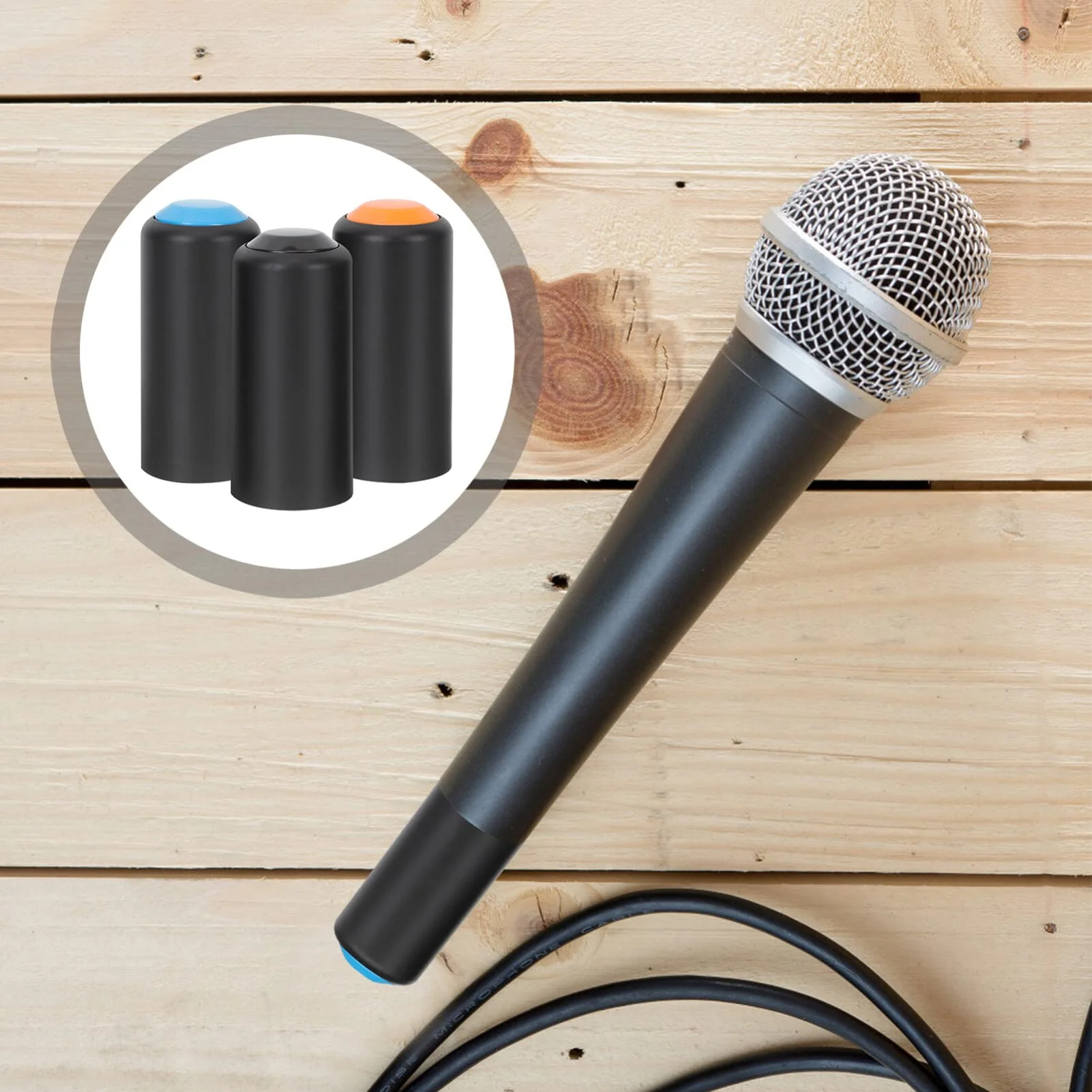 Vaguelly Mic Battery Covers Battery Cover 3pcs Mic Screw on Caps Cover Compatible for Shure PGX2/SLX2/PG58/ / - Image 4