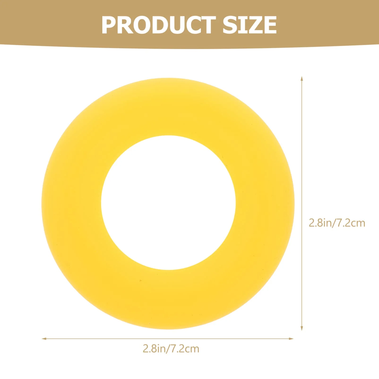 Vaguelly Silicone Saxophone Silencer Ring Saxophone Mute Dampener for Alto Tenor Saxophone Accessory Yellow - Image 2