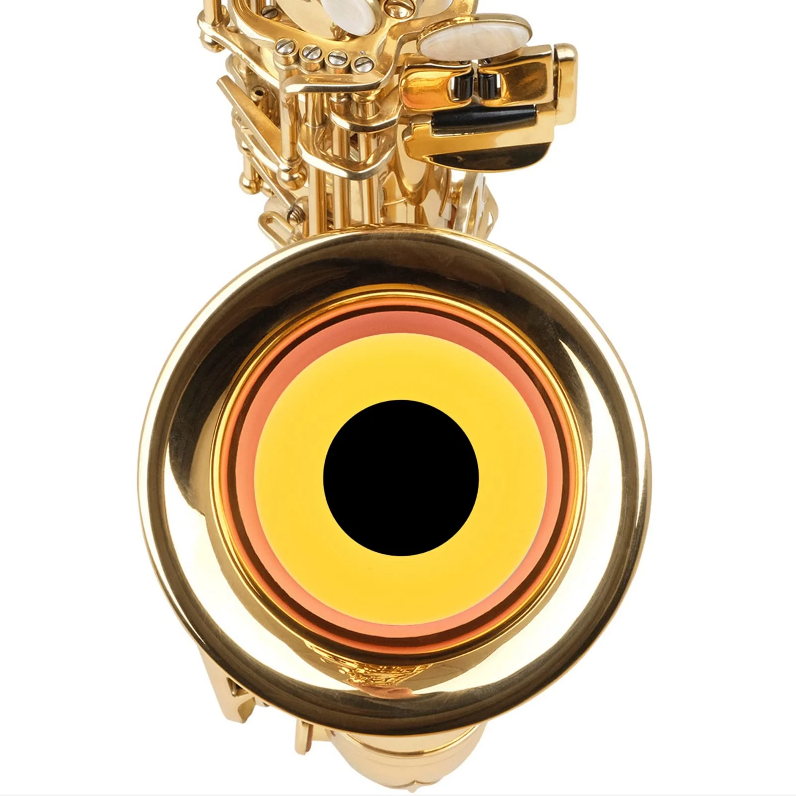 Vaguelly Silicone Saxophone Silencer Ring Saxophone Mute Dampener for Alto Tenor Saxophone Accessory Yellow - Image 8