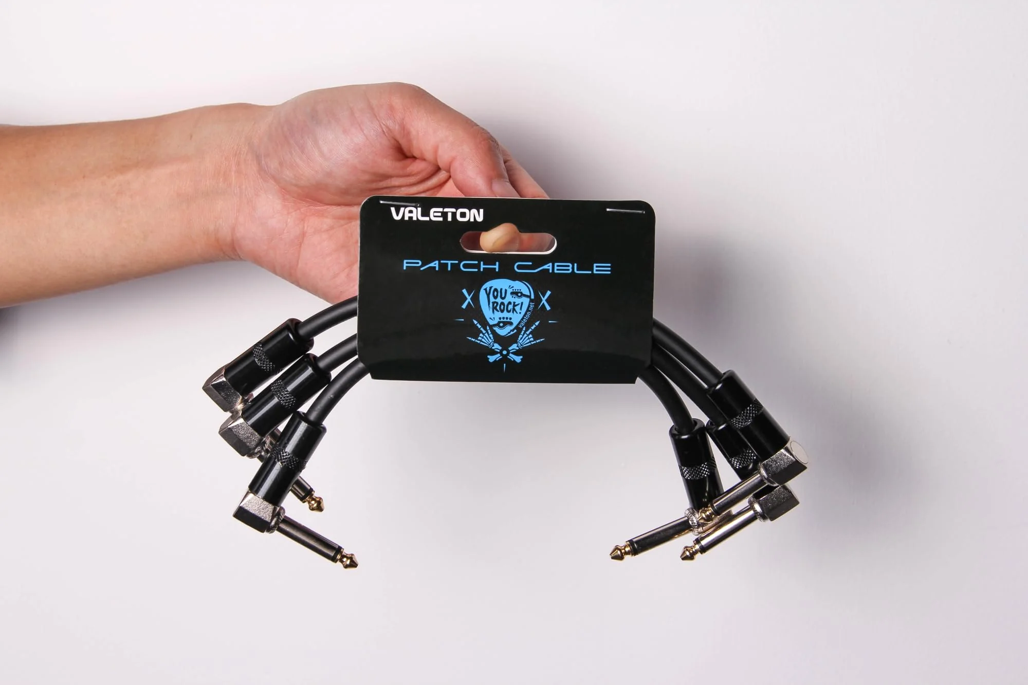 Valeton 3-Pack 6in. Patch Cables For Guitar Effect Pedals (VPC-3) - Image 2