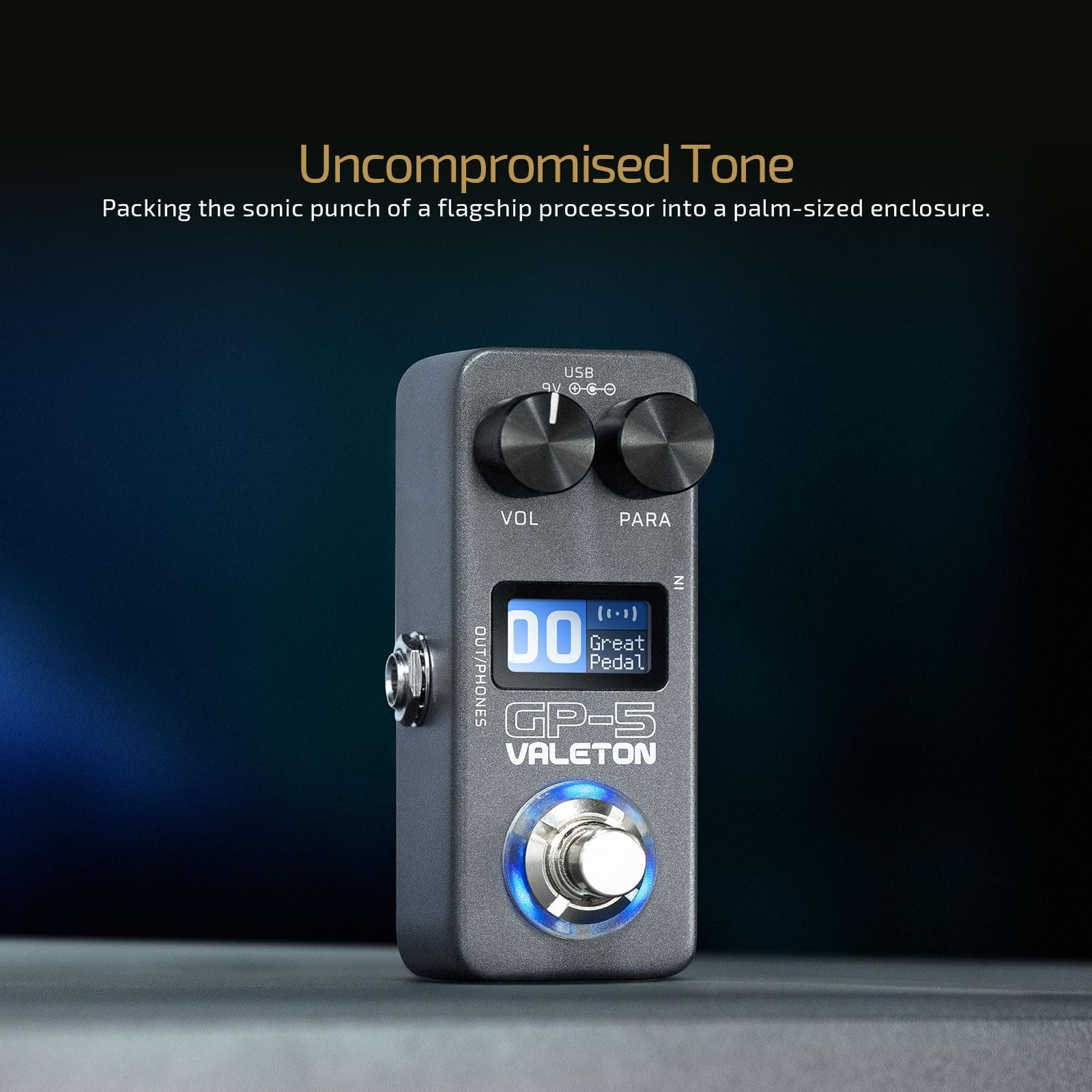 Valeton GP-5 Super Compact Multi-Effects Processor & NAM/IR Loader Pedal(Incl 1PCS Additional TRS Cable By VOLKTONE) - Image 2