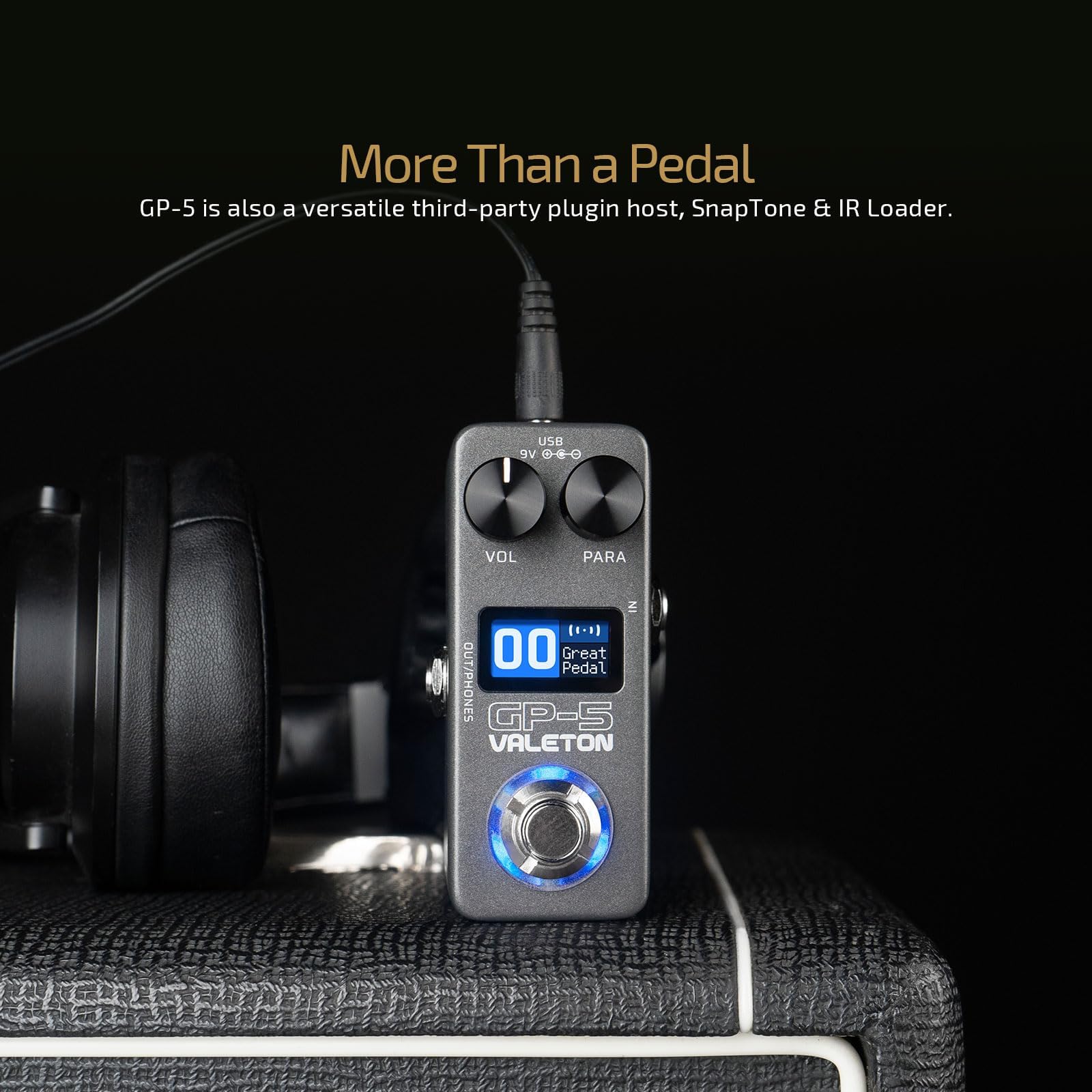 Valeton GP-5 Super Compact Multi-Effects Processor & NAM/IR Loader Pedal(Incl 1PCS Additional TRS Cable By VOLKTONE) - Image 3