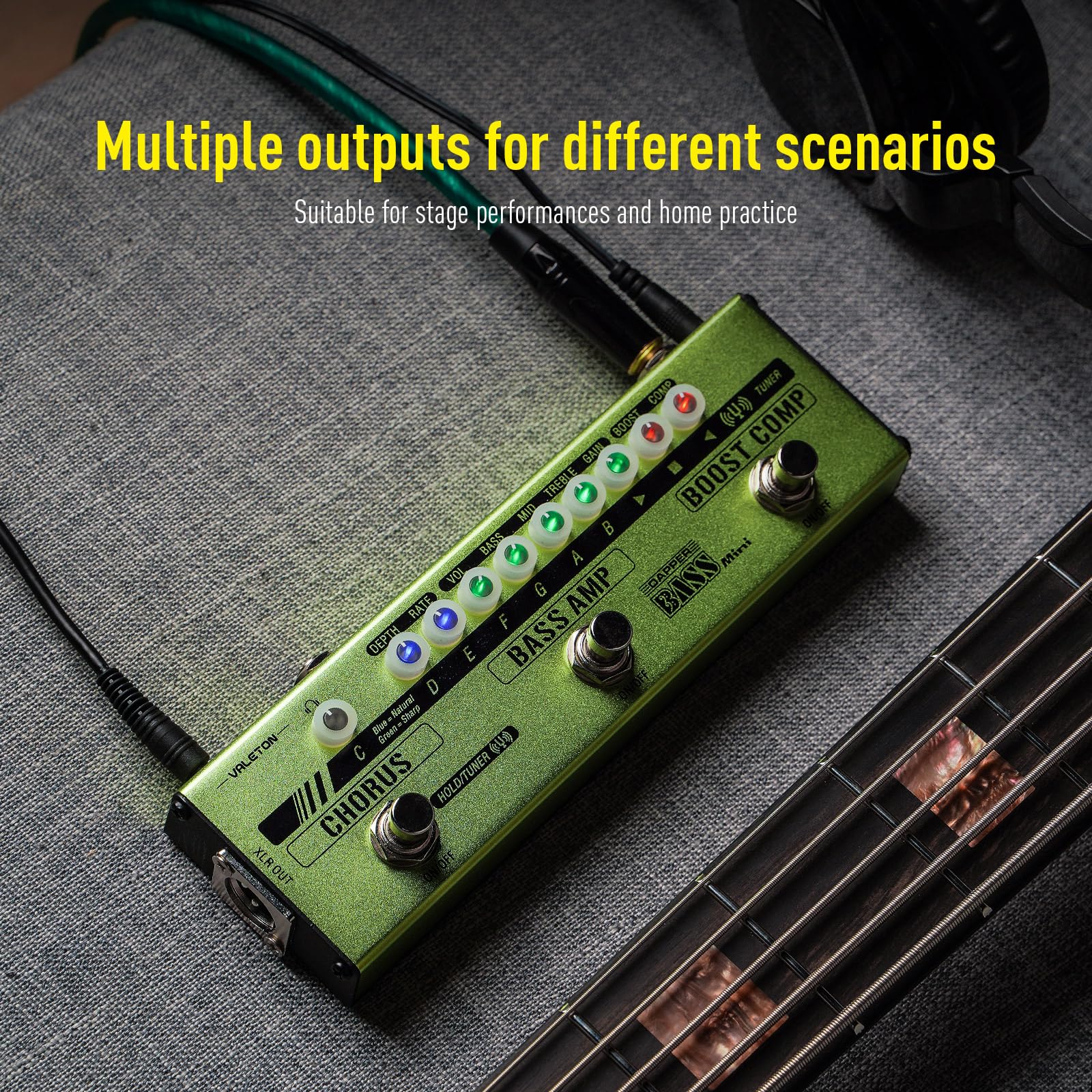 Valeton MES-2 Dapper Bass Mini Effect Strip - Image 5