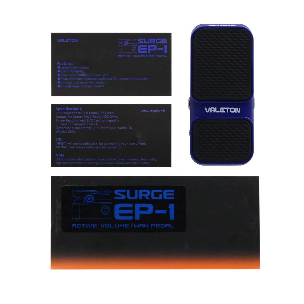 Valeton Surge EP-1 Mini Wah/ Active Volume Pedal - Image 5