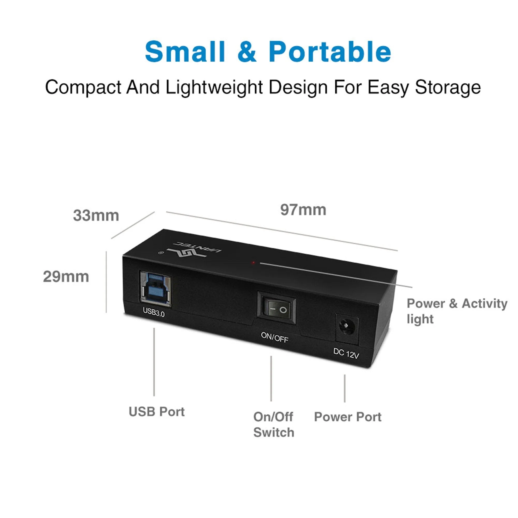 Vantec CB-ST00U3 NexStar USB 3.0 to SATA 6Gbps Optical/Storage Adapter, Black - Image 5