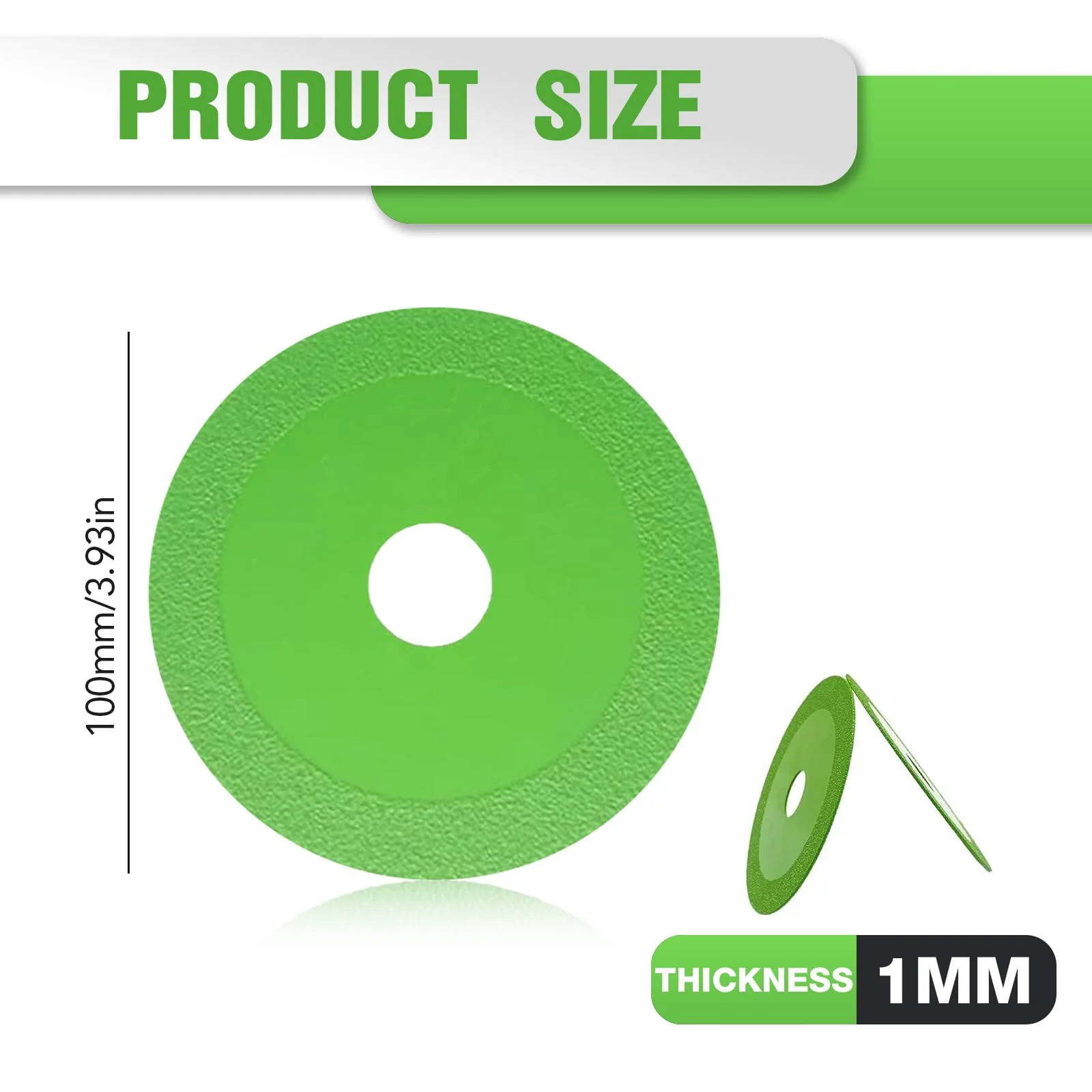 VARKAGE Rock Plate Grinding Disc Rock Plate Flat Grinding Disc for Tile Ceramics, Porous, Widened Cutting Blade for Stone Ceramics, Glass Cutting Disc, Indestructible Disc for Grinders (5 Pieces) - Image 7