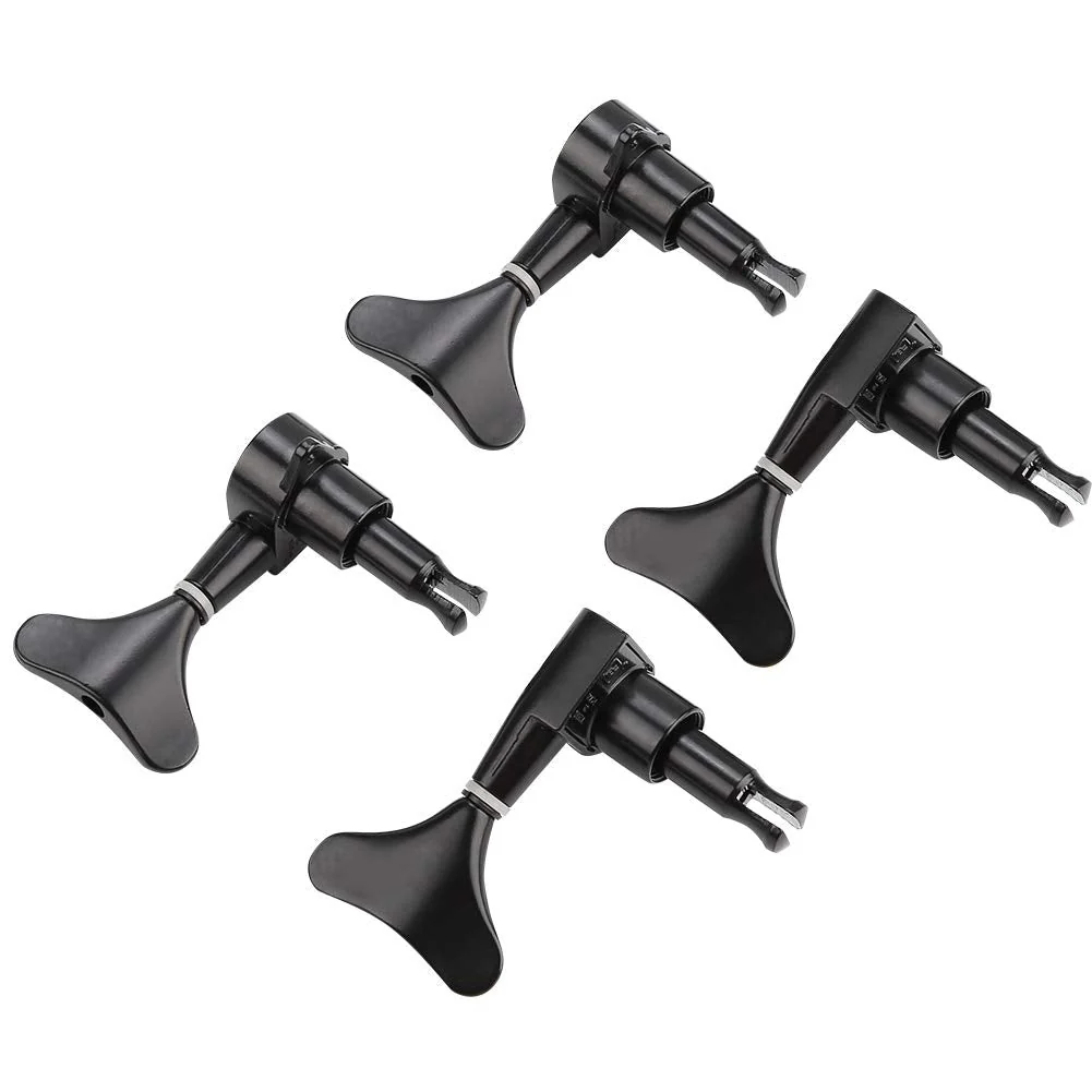 VBESTLIFE 2L 2R Electric Bass Machine Heads, Sealed Tuner String Tuning Key Pegs for Electric Bass Black - Image 8