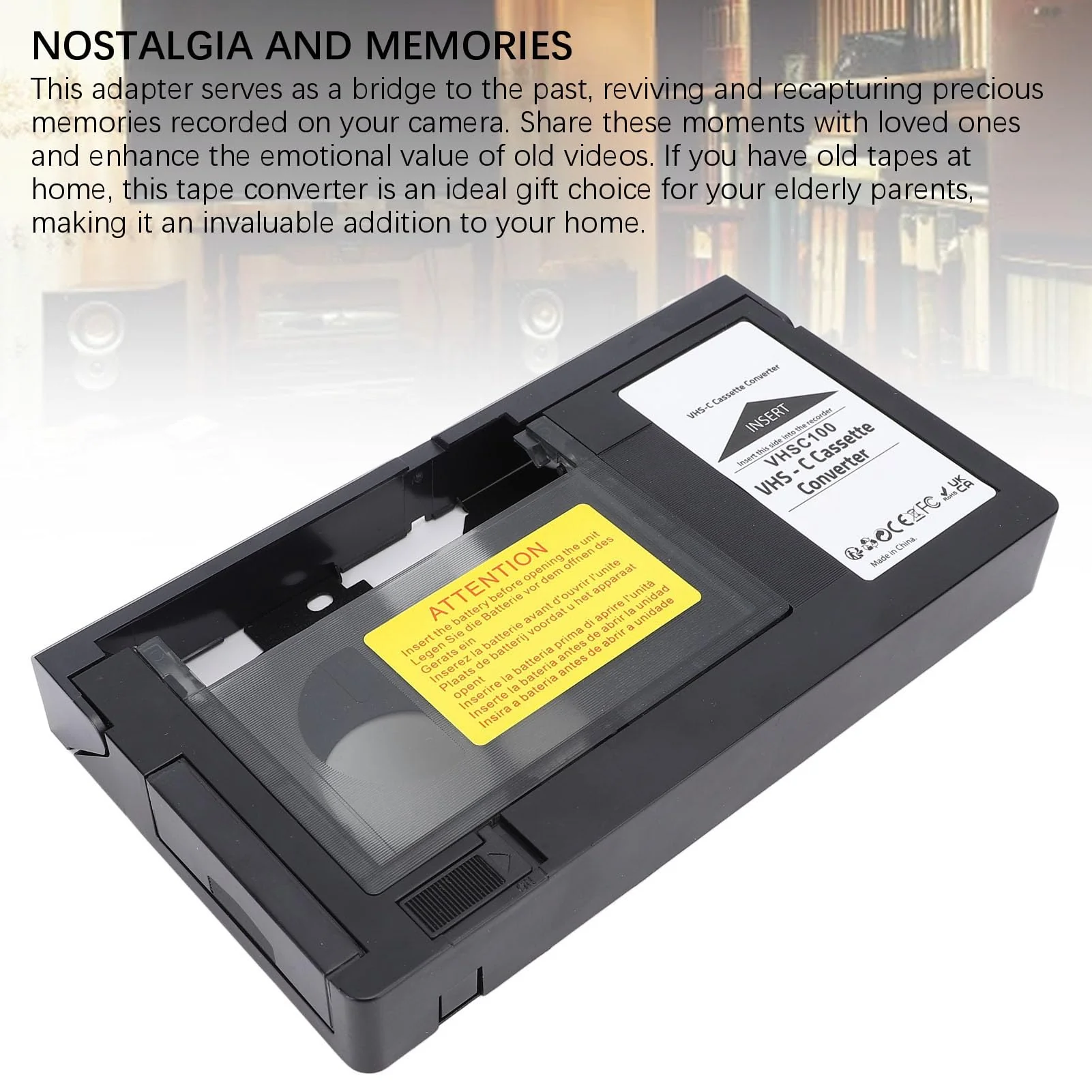 VBESTLIFE Cassette Adapter for Camcorders SVHS VHS C to VHS, for VCR Player, VHS Tapes, Video Cassette Player and VHS to Digital Converting - Image 4